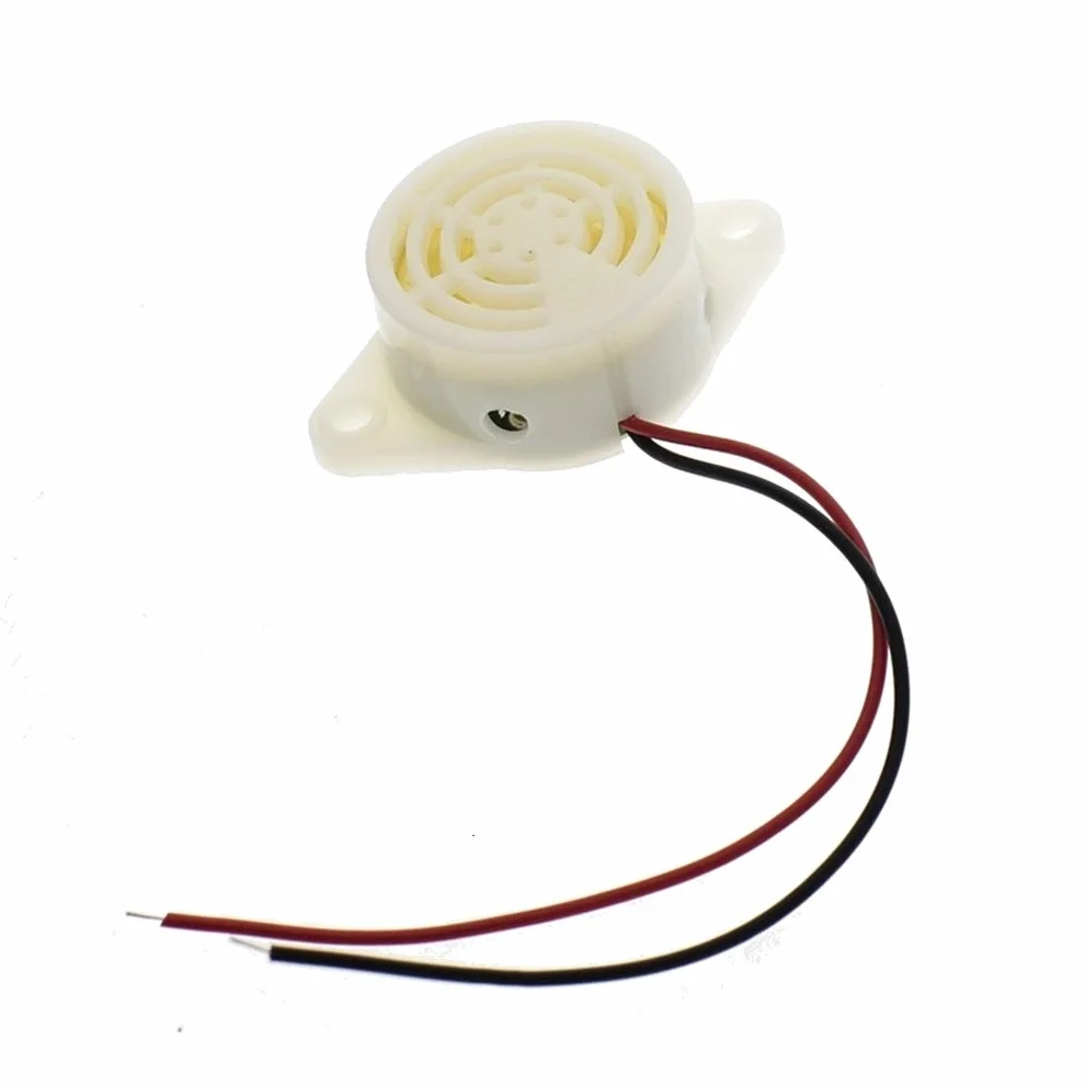 Hailege 5pcs 95DB Alarm Buzzer SFM-27 High-decibel 3-24V 12V Electronic Buzzer Beep Alarm Intermittent Continuous Beep for Arduino