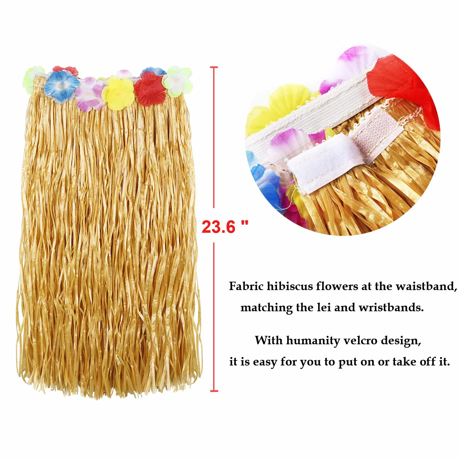 Zestaw akcesoriów do kostiumu hula Luau Party tańcząca kula bikini hawajskie