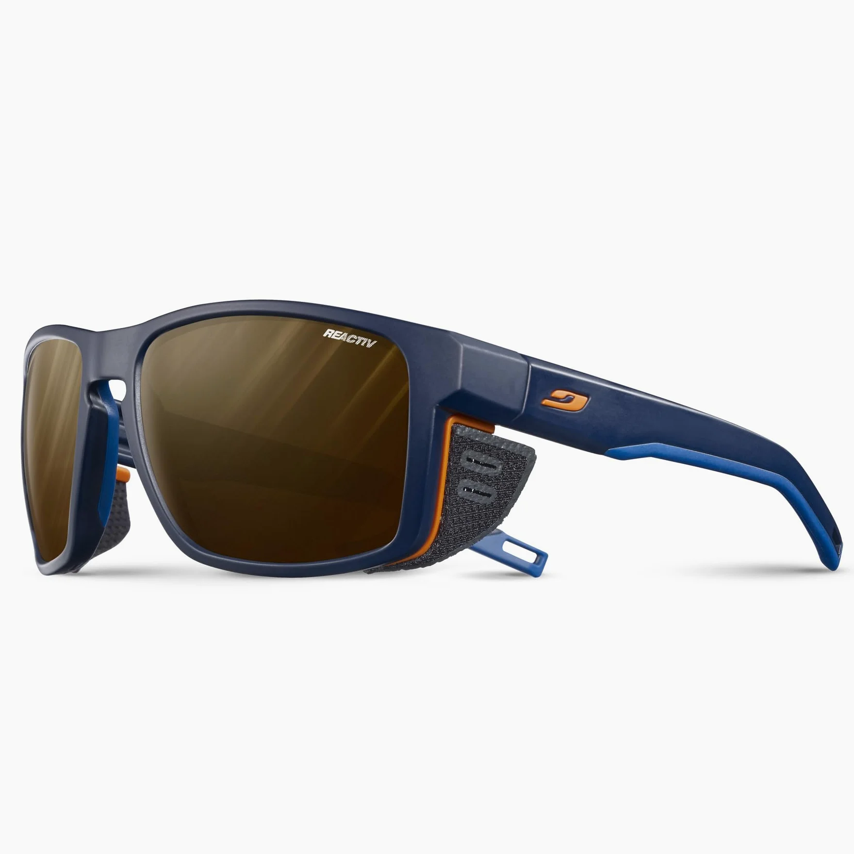 Julbo Okulary przeciwsłoneczne Unisex Shield, niebieski/niebieski/pomarańczowy, jeden rozmiar