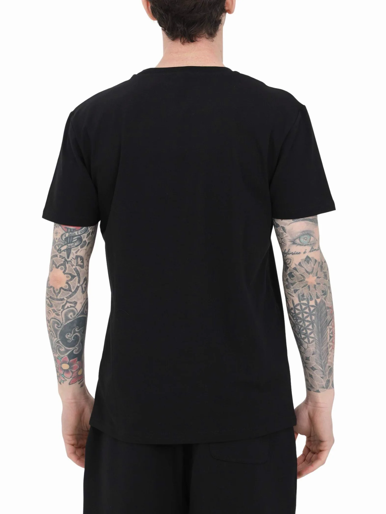 Moschino T-shirt Uomo w Cotone dettaglio Logo Dipinto Con Fiori 1904