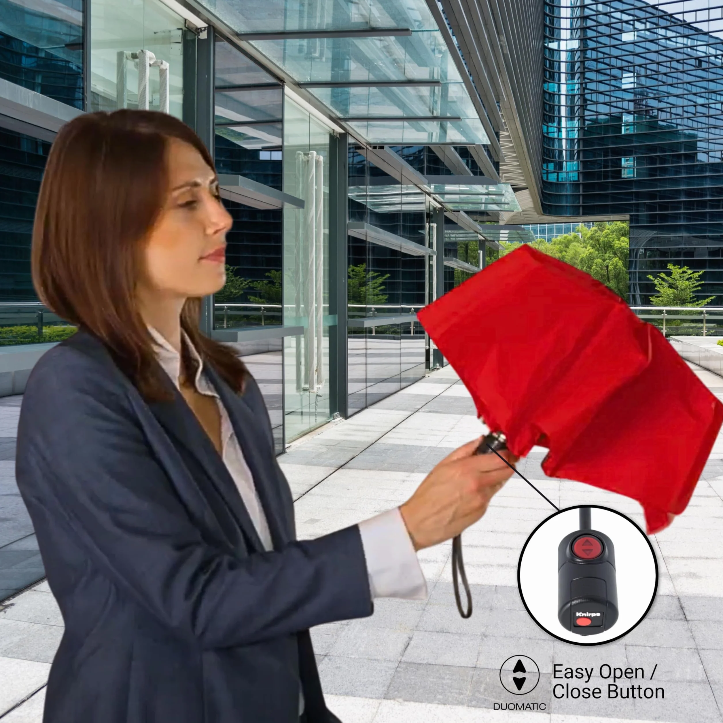 Knirps Ultra U.200 Medium Duomatic parasol kieszonkowy automatyczny odporny na burzę