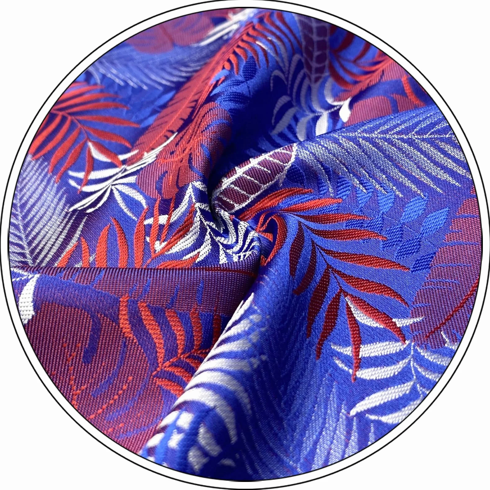 Krawat męski S&W SHLAX&WING Niebieski czerwony biały wielokolorowy geometryczny XL