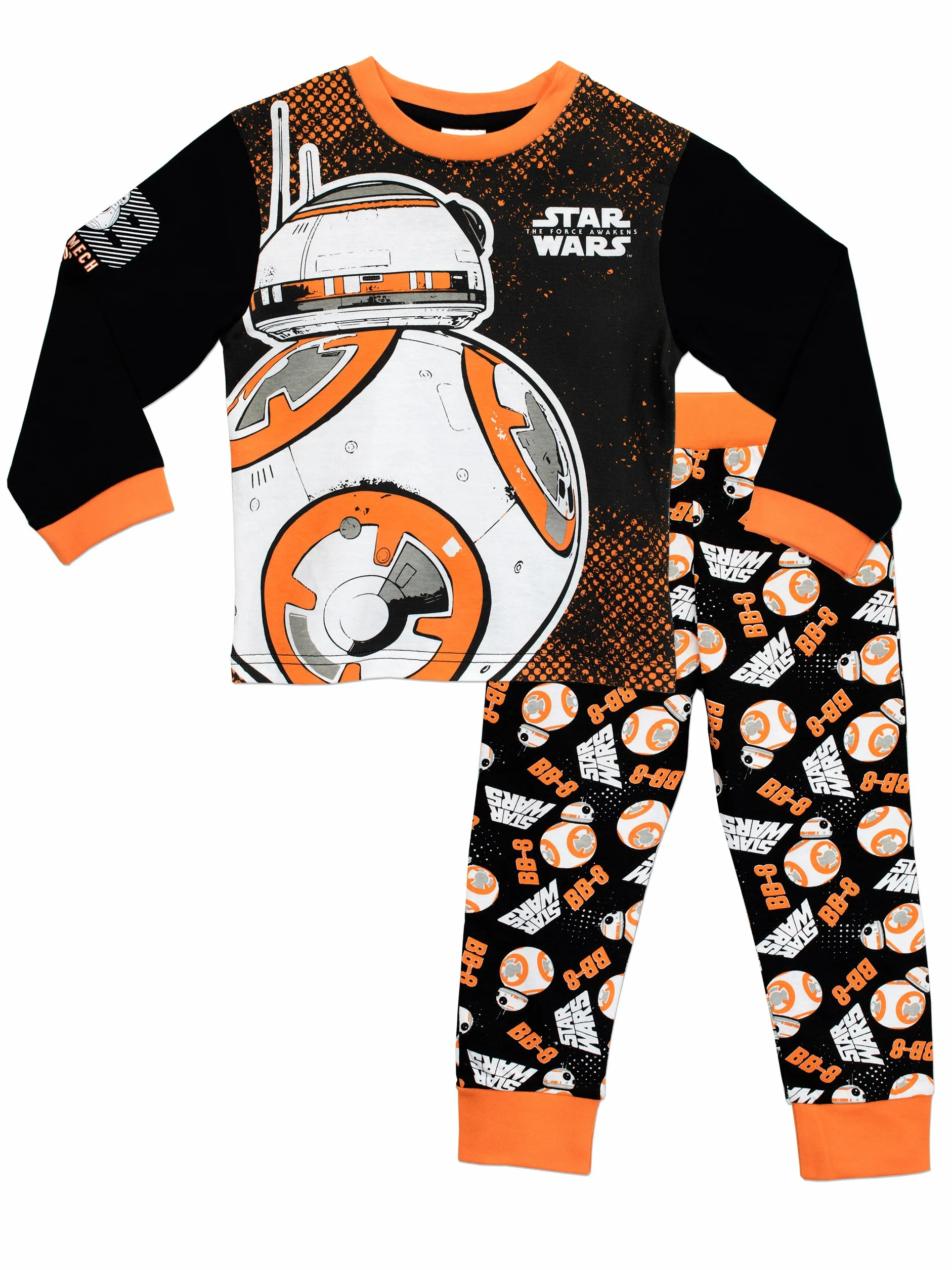 Star Wars Piżama BB8 dla chłopców bawełniana z długim rękawem