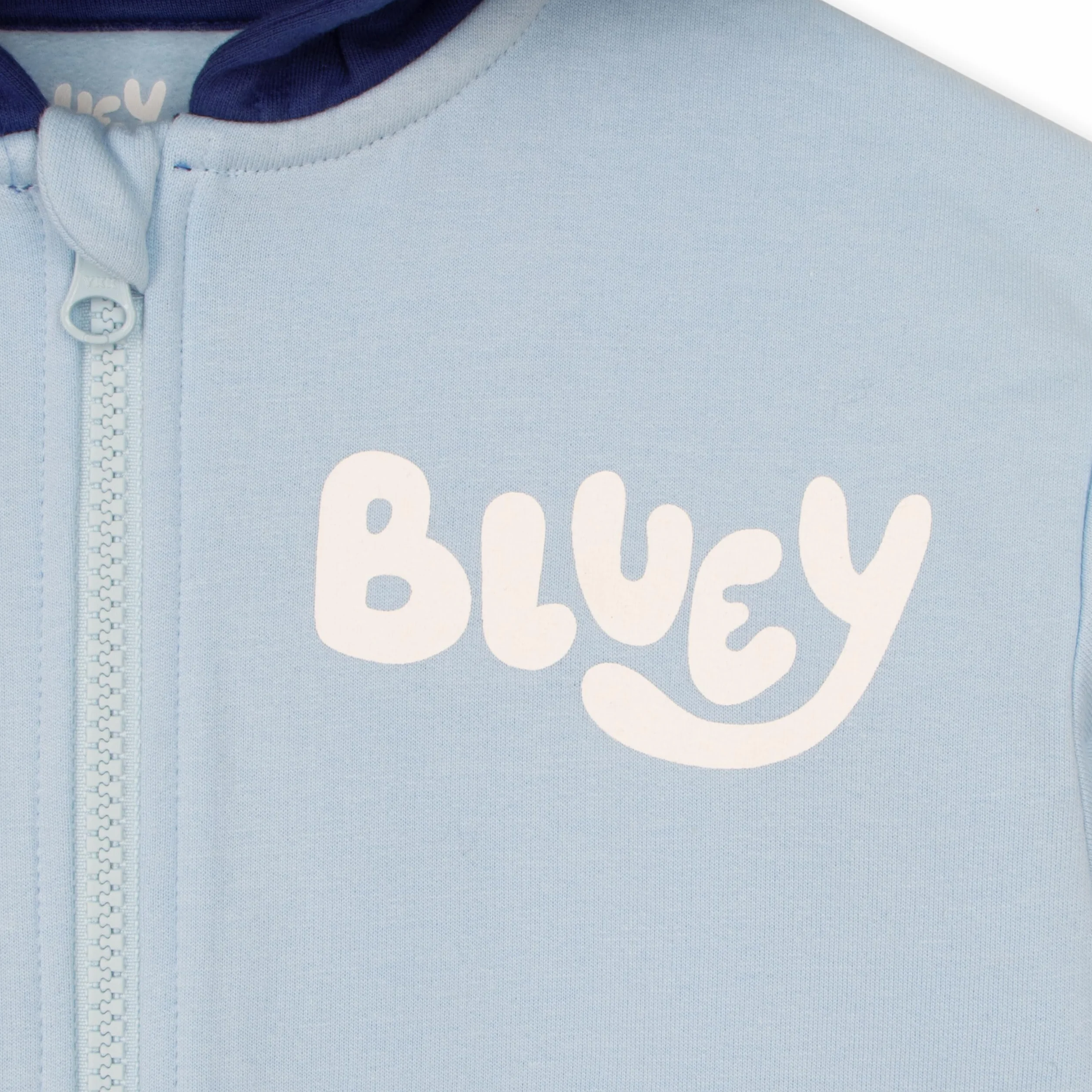 Bluey Niebieska Z Kapturem Z Uszami 3D | Bluza Z Kapturem | Kostiumowa Bluza Z Kapturem Dla Chłopców | Oficjalny Towar