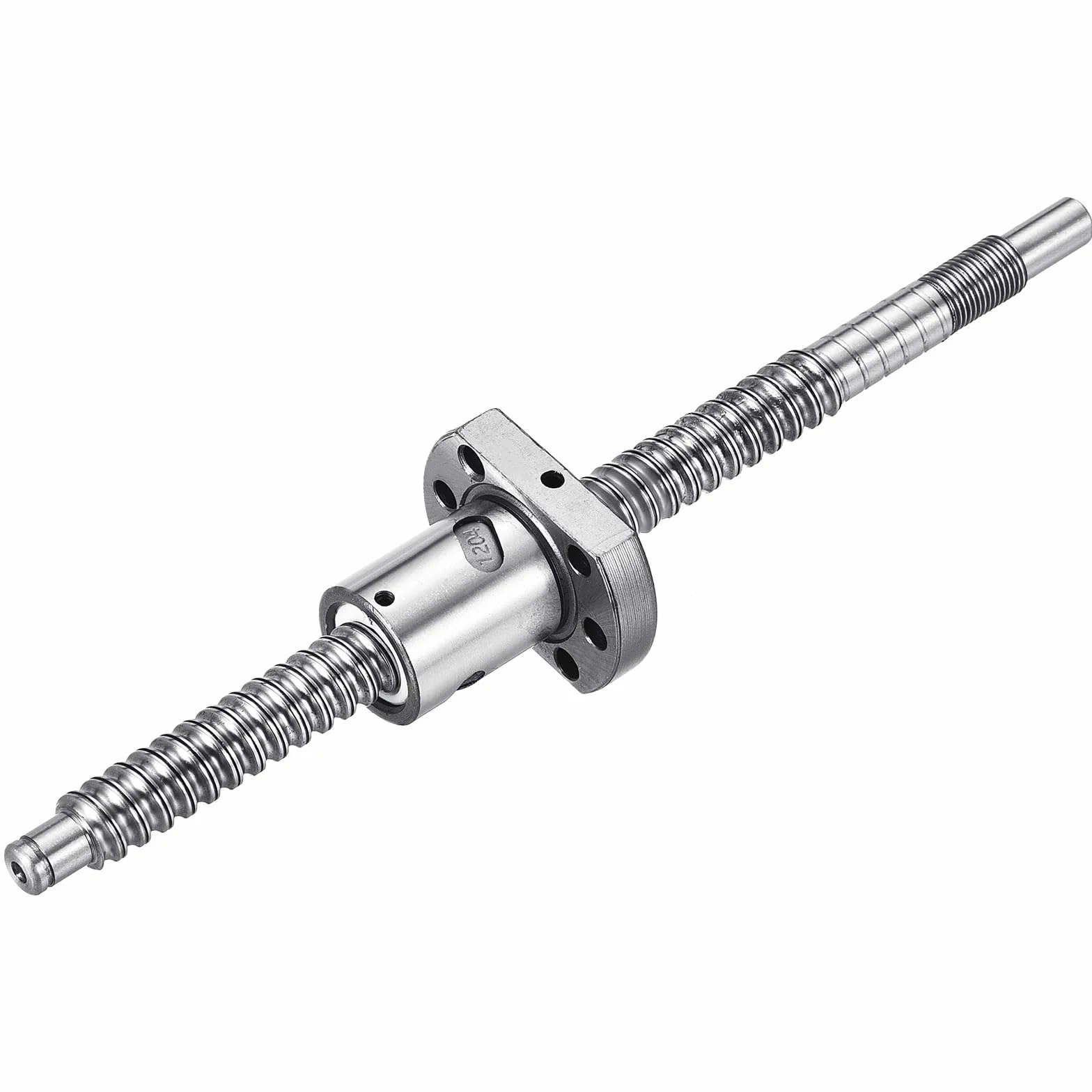 QUARKZMAN BallScrew SFU1204 (średnica 12 mm, nachylenie 4 mm, długość 200 mm) z nakrętką z gwintem kulowym Anti-Backlash, zestaw śrub z gwintem kulowym, standardowe wykończenie części maszyn CNC BK