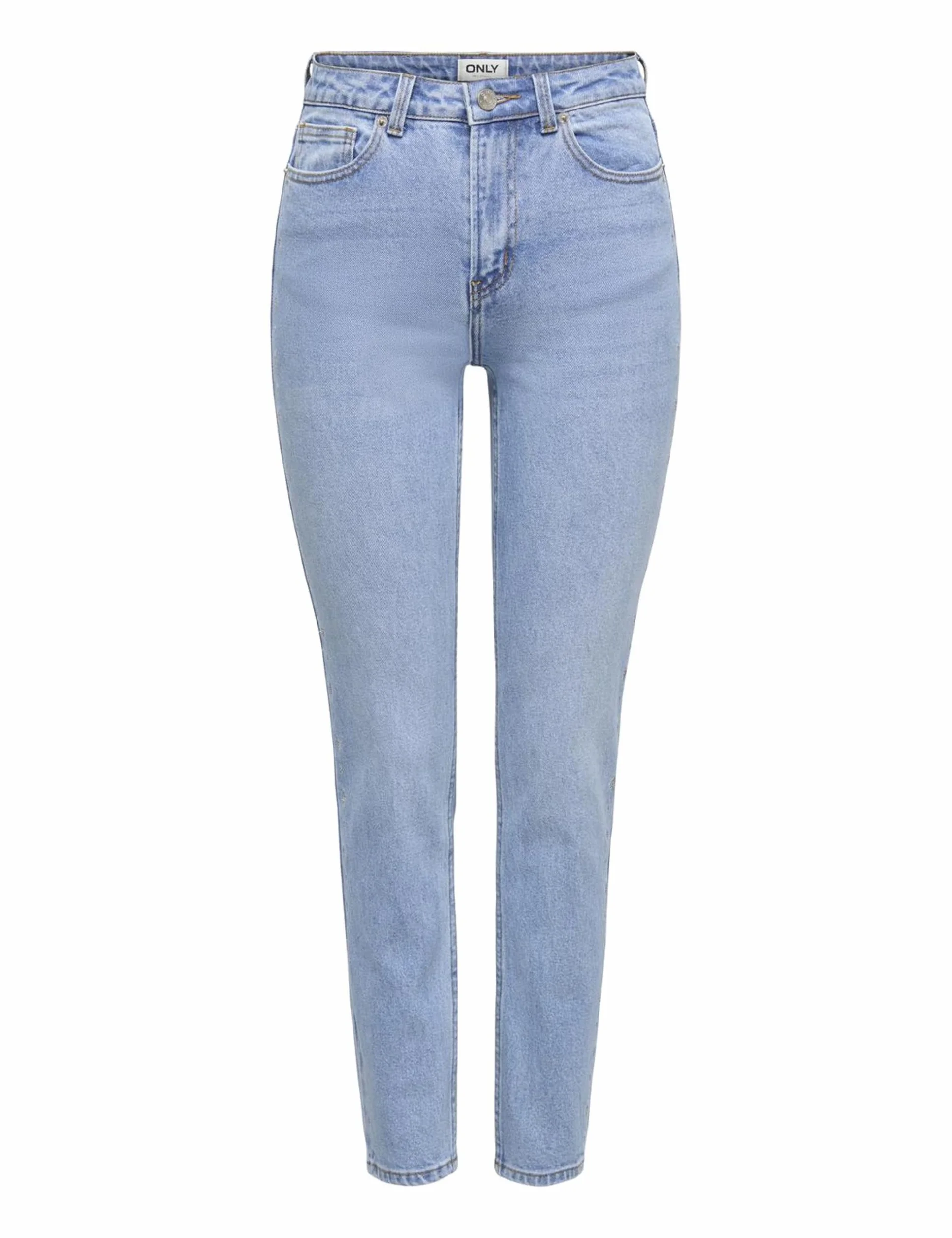 ONLY Onlemily Hw Str Ankle Embroidery Dnm Mae Jeans Damskie