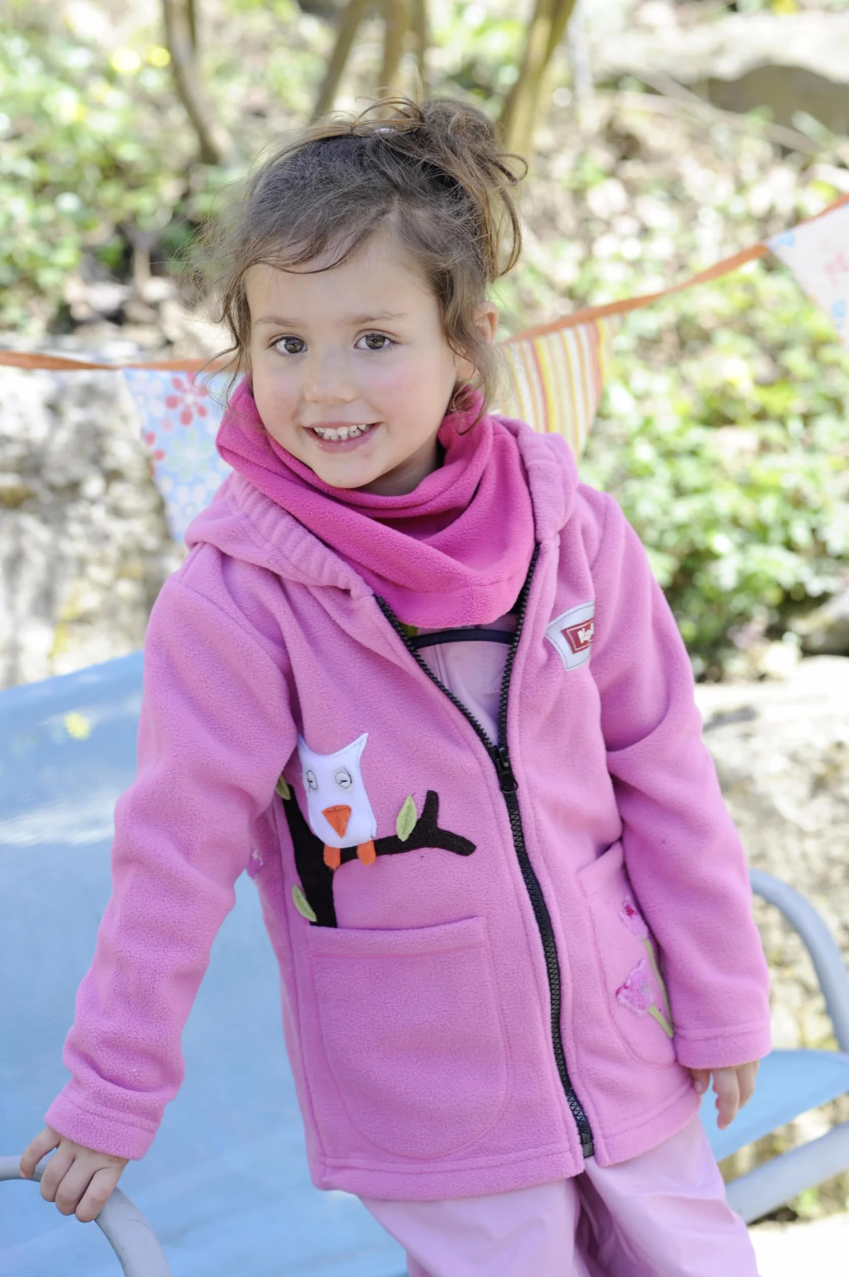 Playshoes Unisex szal polarowy, miękki okrągły szal odpowiedni na zimne dni