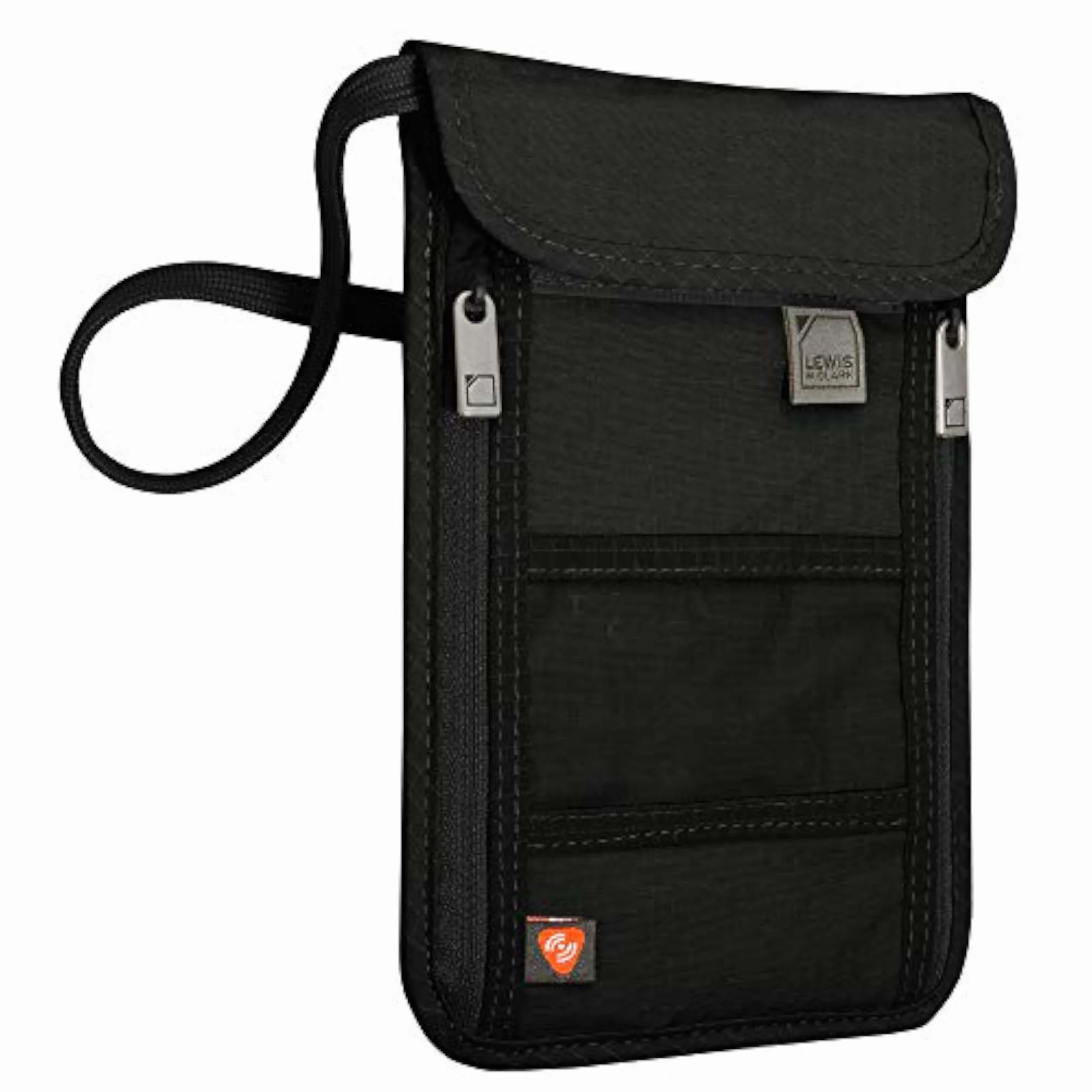 Lewis N. Clark Saszetka RFID, Czarny, One Size