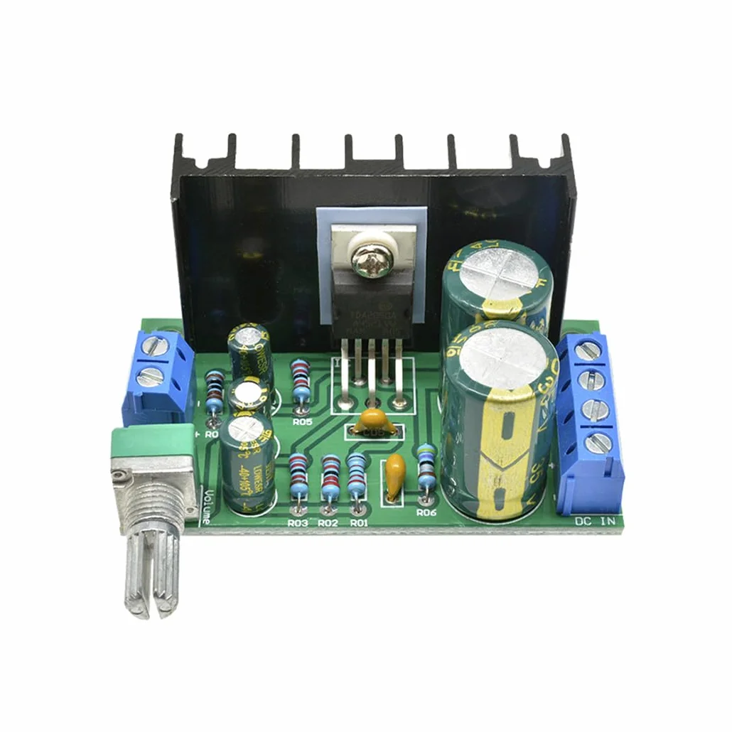 Hailege 2 szt. TDA2050 mono moduł wzmacniacza audio cyfrowy mono płyta wzmacniacza DC/AC 5-24 V wyjście 5W-120 W do głośnika