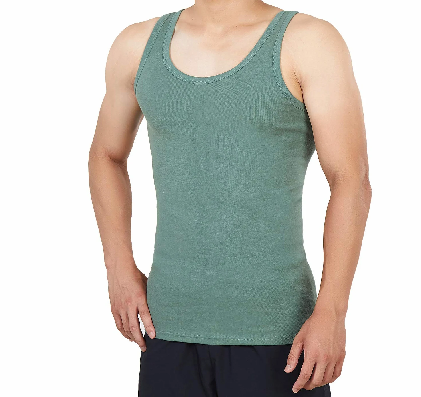 NUOZA 3/5-pak podkoszulek męski tank top, wiele kolorów, 100% wysokiej jakości bawełna, nie kurczy się, nie blaknie, nie jest przezroczysty