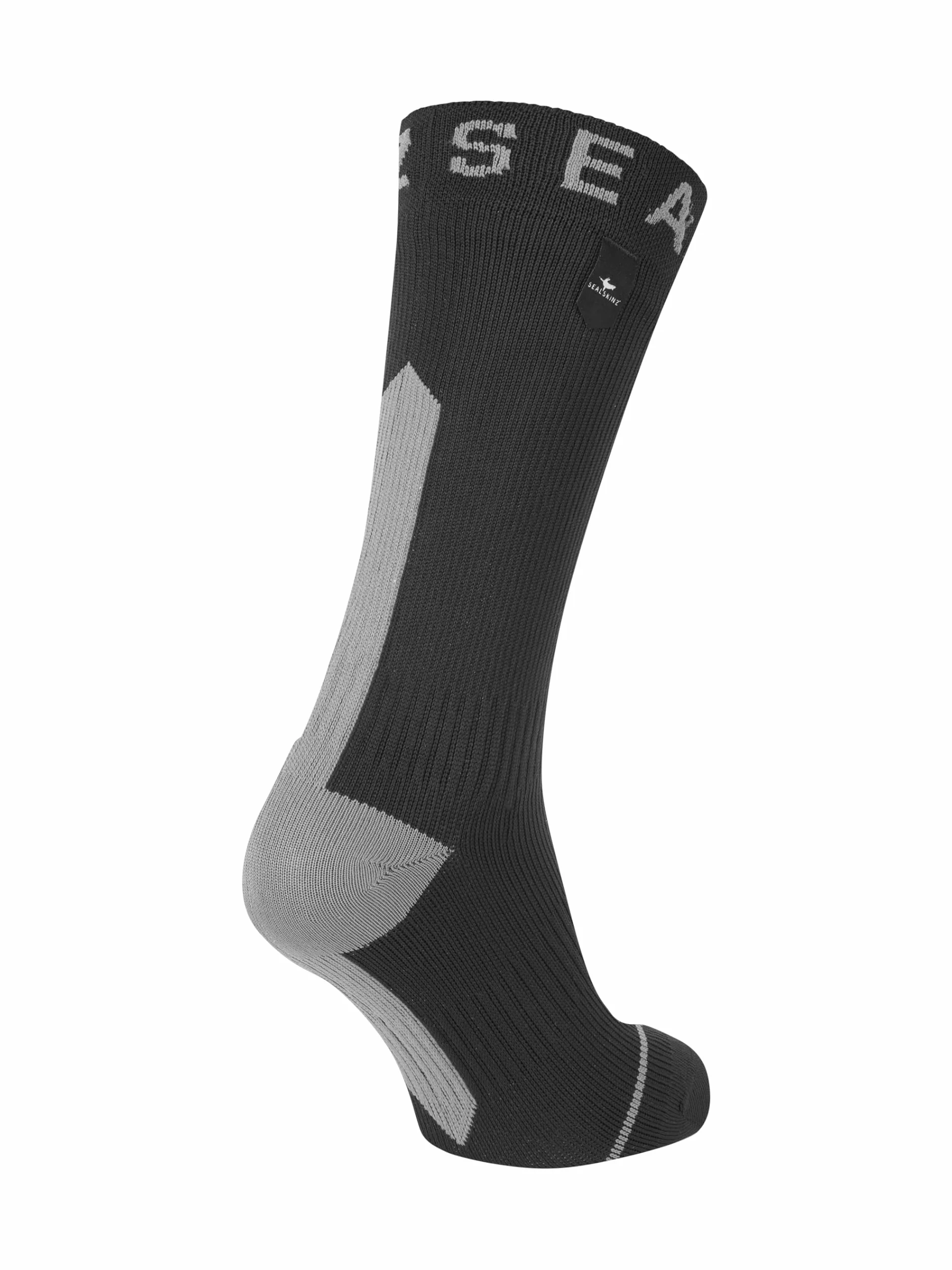 SEALSKINZ | Briston | Unisex wodoodporne skarpety z podszewką z wełny merynosów o średniej długości | bezszwowe, cienkie i wygodne | Hydrostop blokuje przenikanie wody
