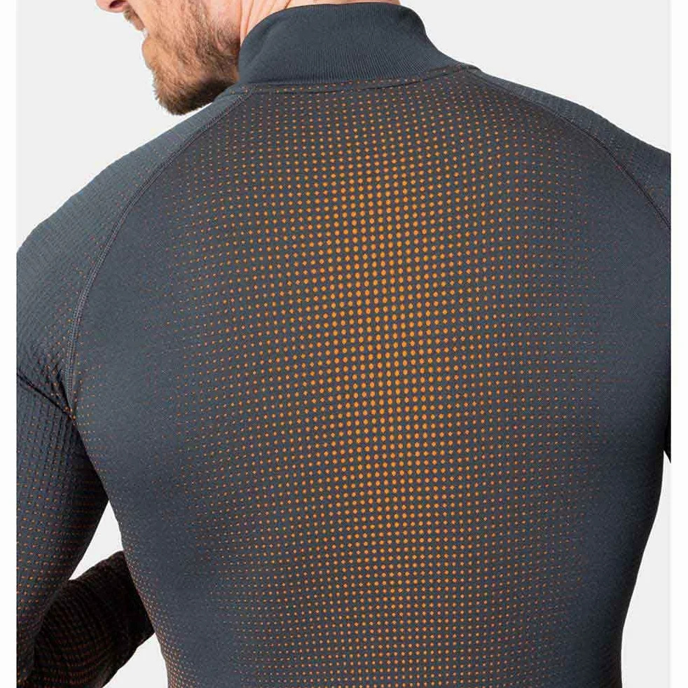 Odlo Koszulka Mężczyźni Bl Top Turtle Neck L/S Half Zip Performa