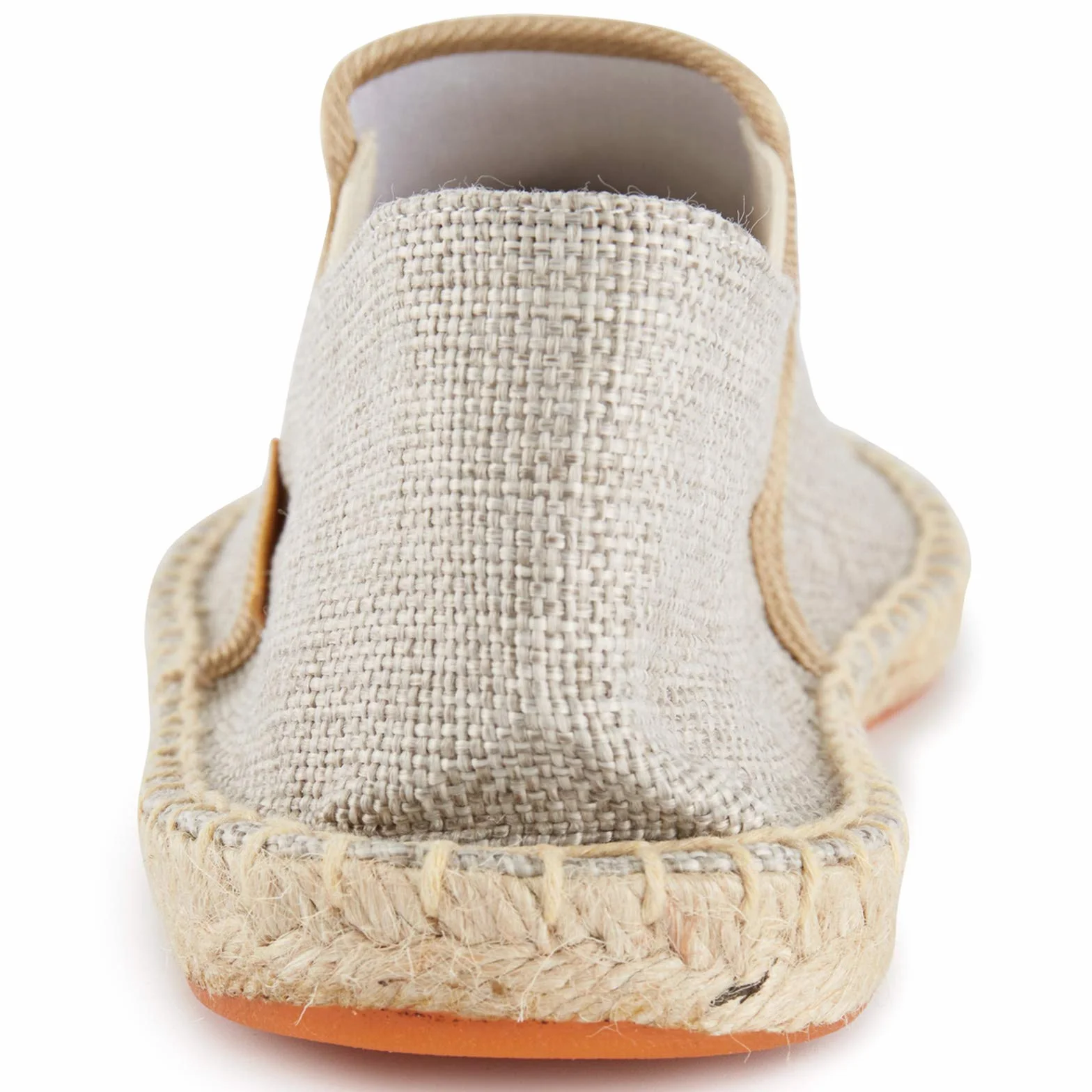 Alexis Leroy Jednolity kolor Slipper Espadryle Męski Flats Slip-On z płótna żaglowego Beżowy 45 EU