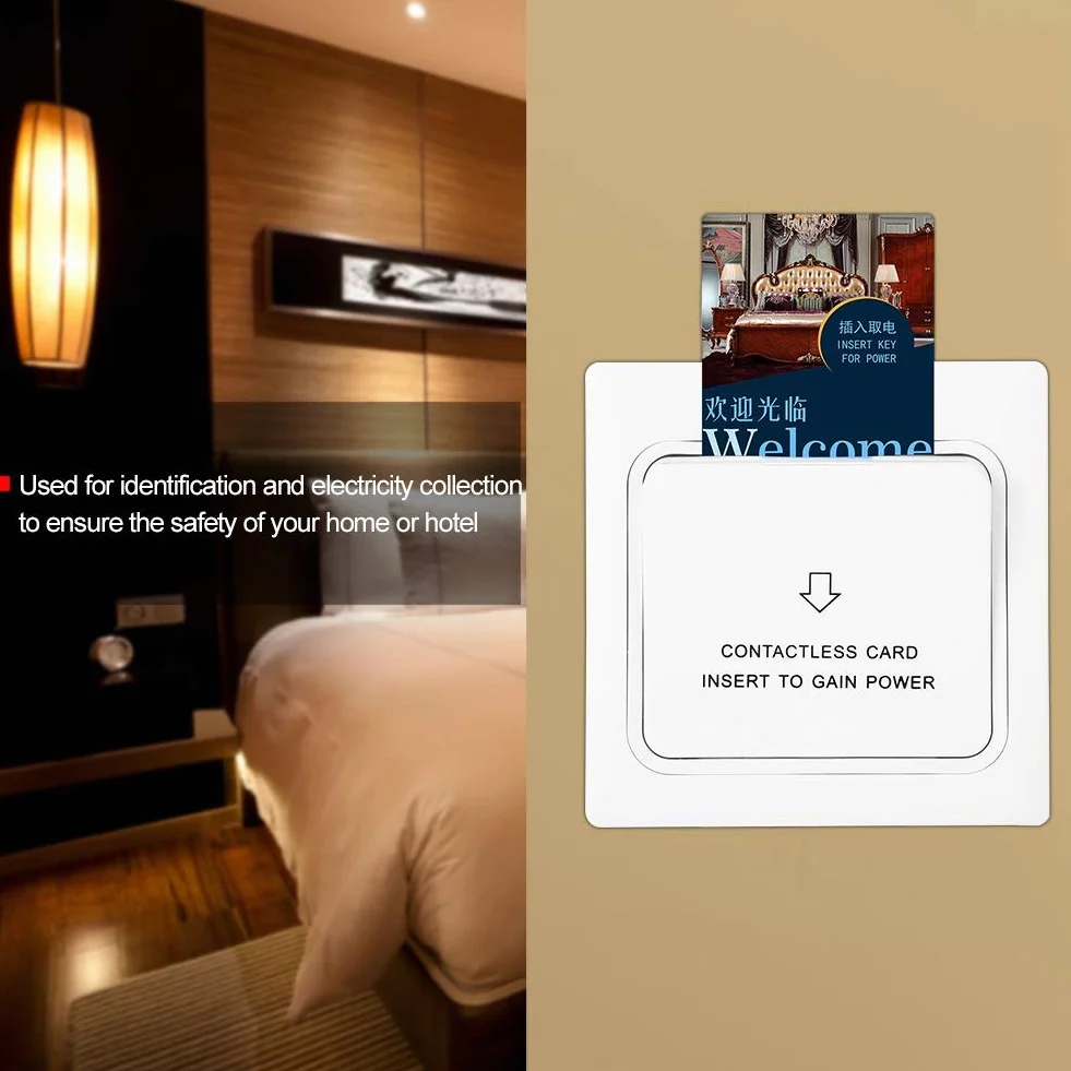 Power Key Card Sensor Panel Przełącznika Rozpoznawania Energii Elektrycznej Przenośny Trwały Włącznik światła do Oszczędzania Energii w Hotelu Domowym