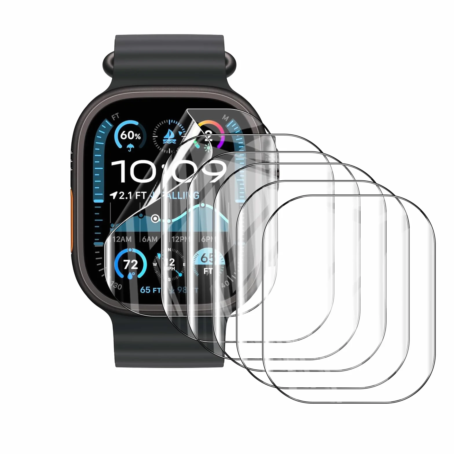AOKUMA Folia ochronna do Apple Watch Ultra 3 49 mm 2 sztuki TPU