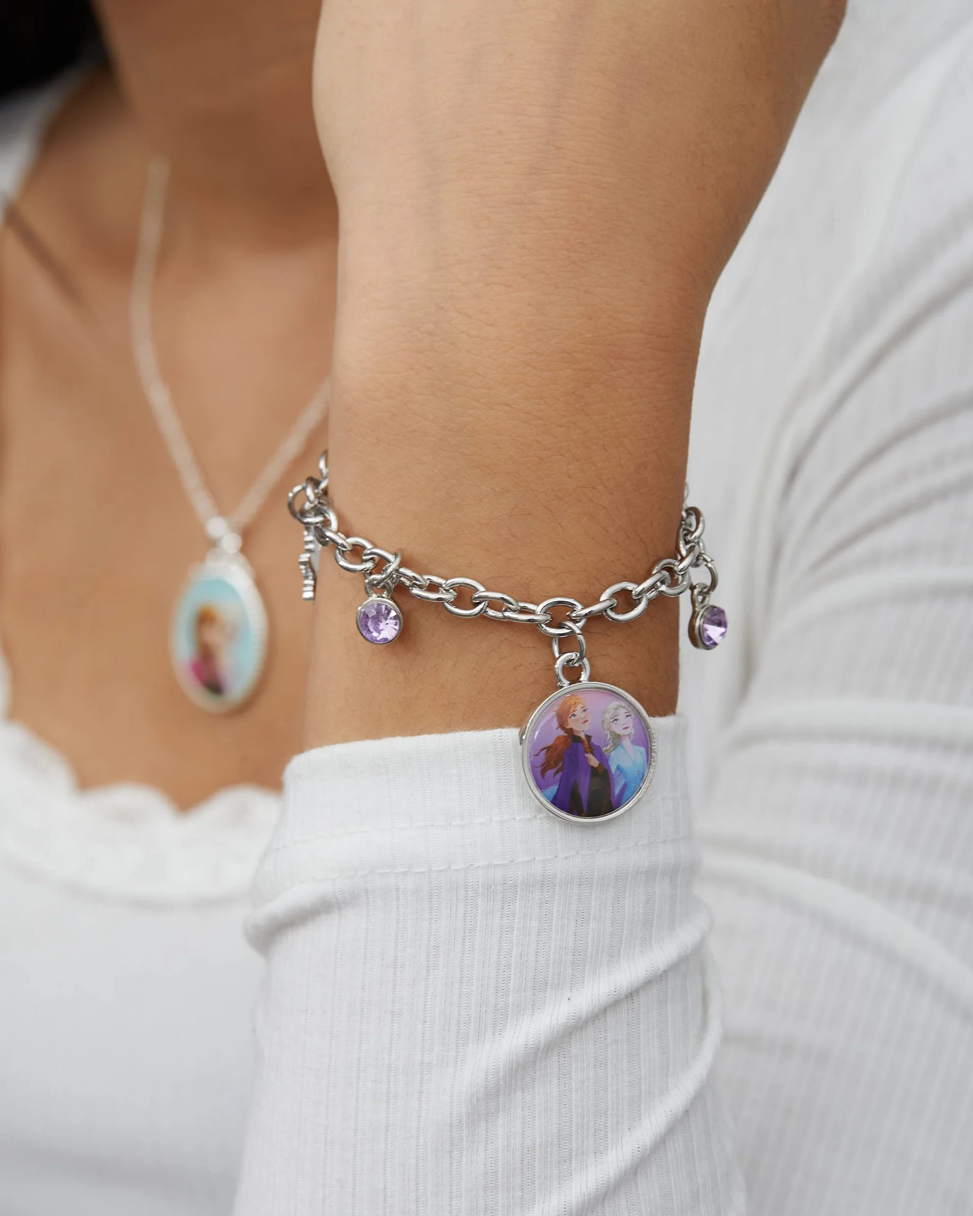Disney Kraina Lodu Bransoletka Charm - Biżuteria dla Kobiet Z Krainą Lodu Charms