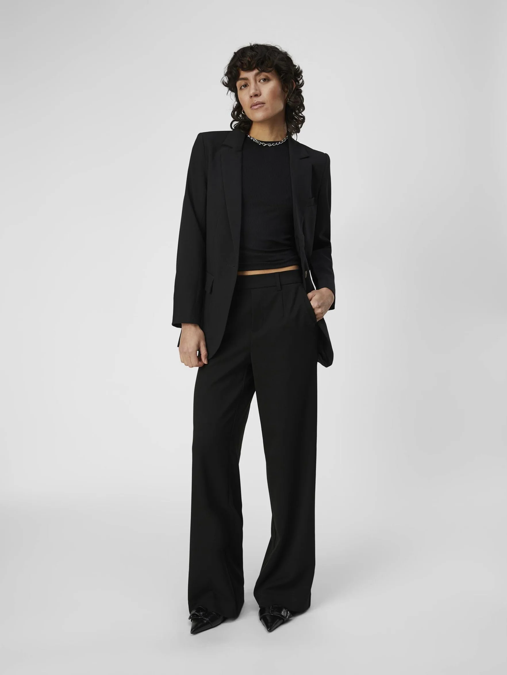 Object Blezerek Kobiety Objsigrid L/S Blazer Noos