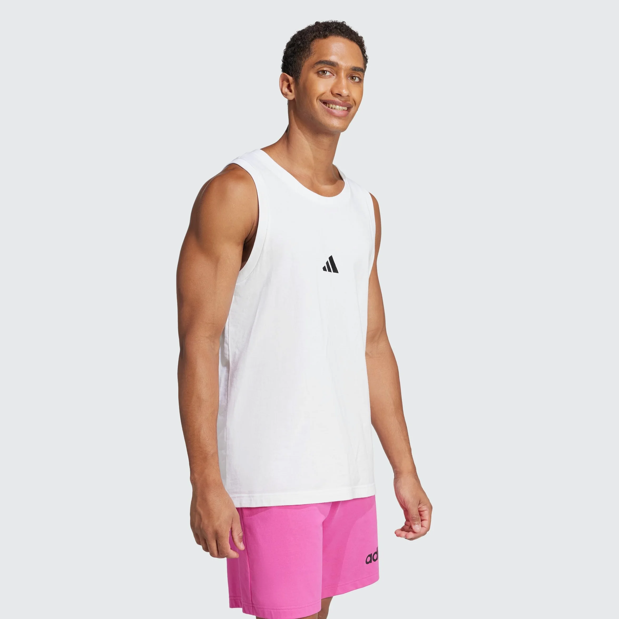 adidas Koszulka Mężczyźni ESSENTIALS SMALL LOGO SINGLE JERSEY TANK TOP