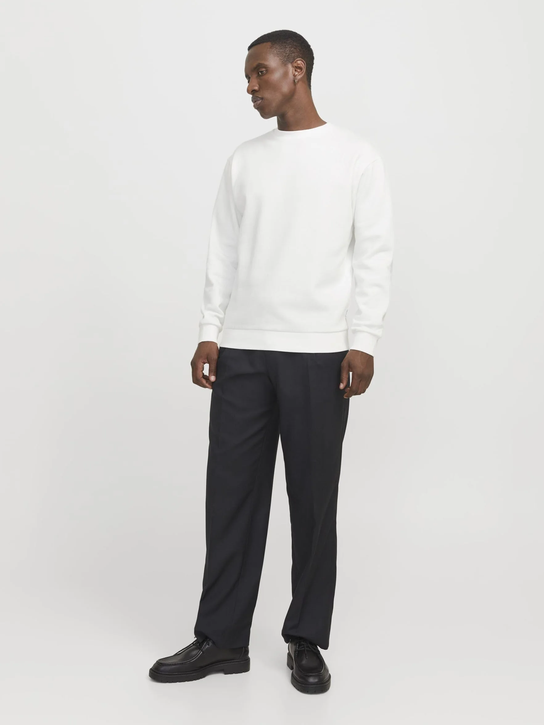 JACK & JONES Jjebradley Sweat Crew Noos męskie Cloud Dancer L