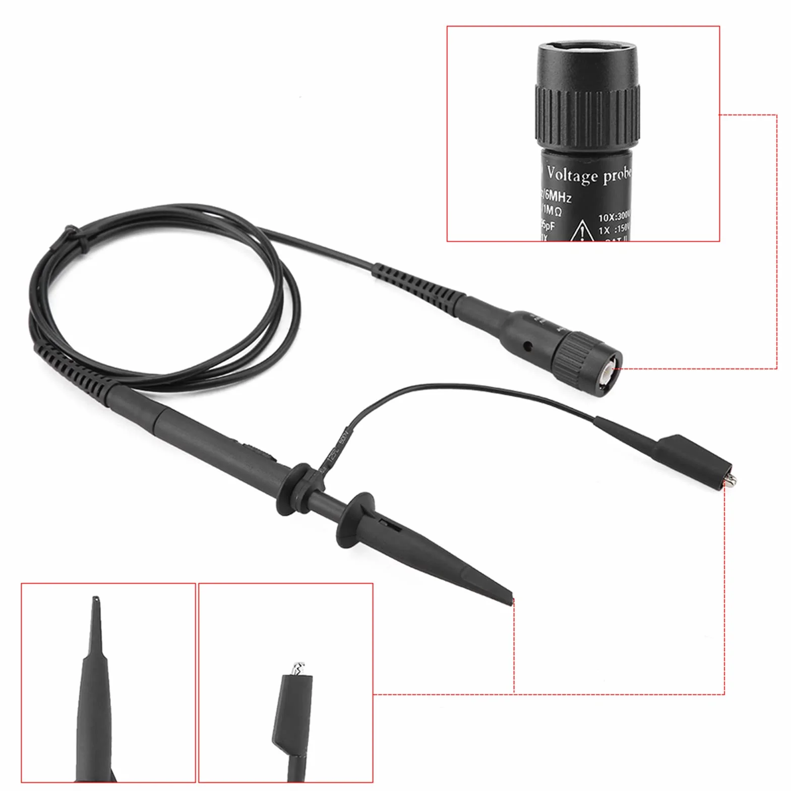 Sonda Oscyloskopowa IP2220, Sonda Oscyloskopowa, Uniwersalny Zestaw Testowy IP2210 Akcesoria do Uniwersalnych Sond Oscyloskopowych 200 MHz, Sondy Oscyloskopowe