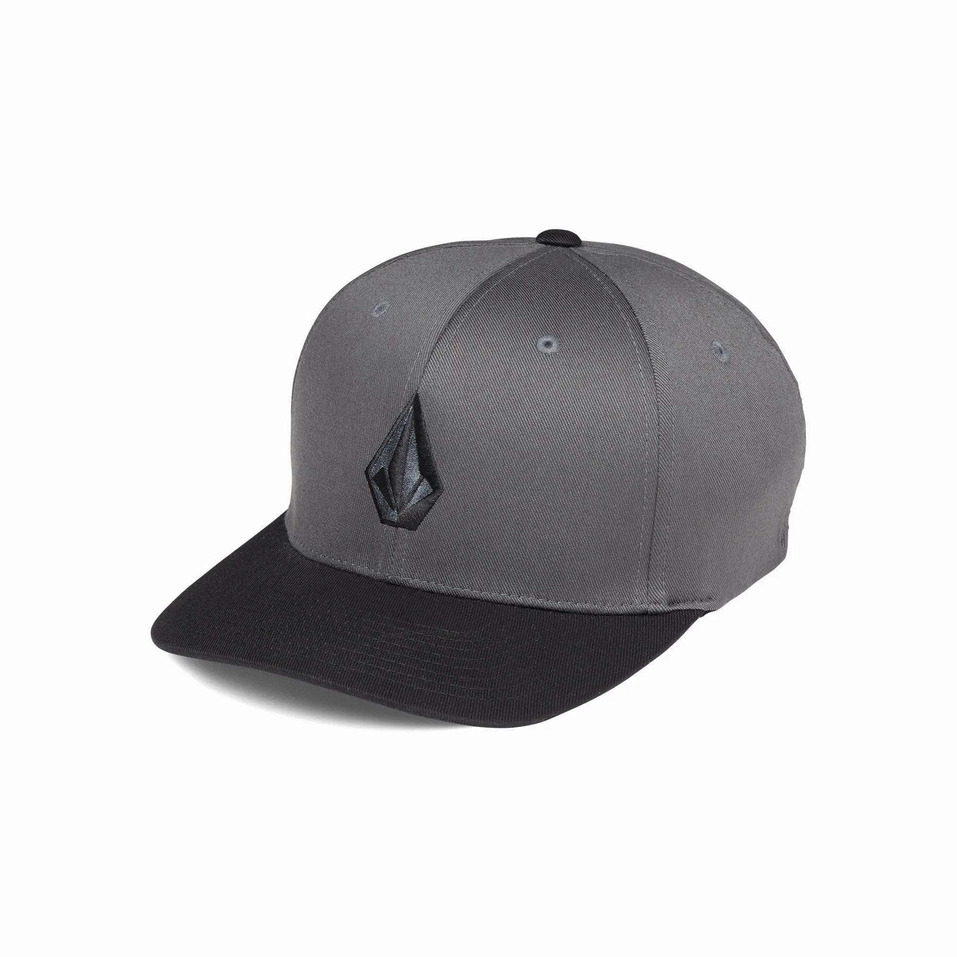 Volcom Full Stone Flexfit elastyczna czapka z daszkiem męska, Czarna, L-XL