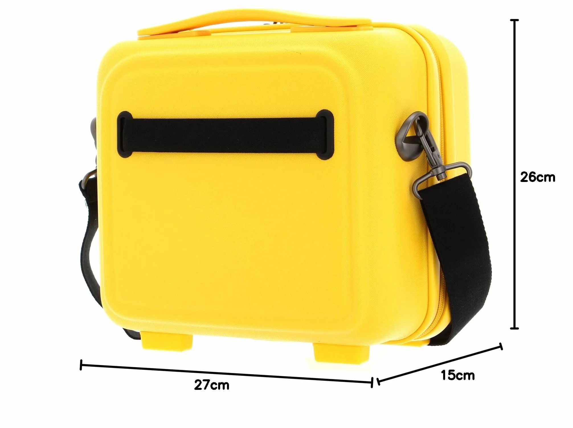 Mandarina Duck Logoduck Beauty Case, 28,5 x 26,5 x 16,5 (dł. x wys. x szer.), Duck Yellow, 28,5x26,5x16,5(LxHxW), Beauty Case