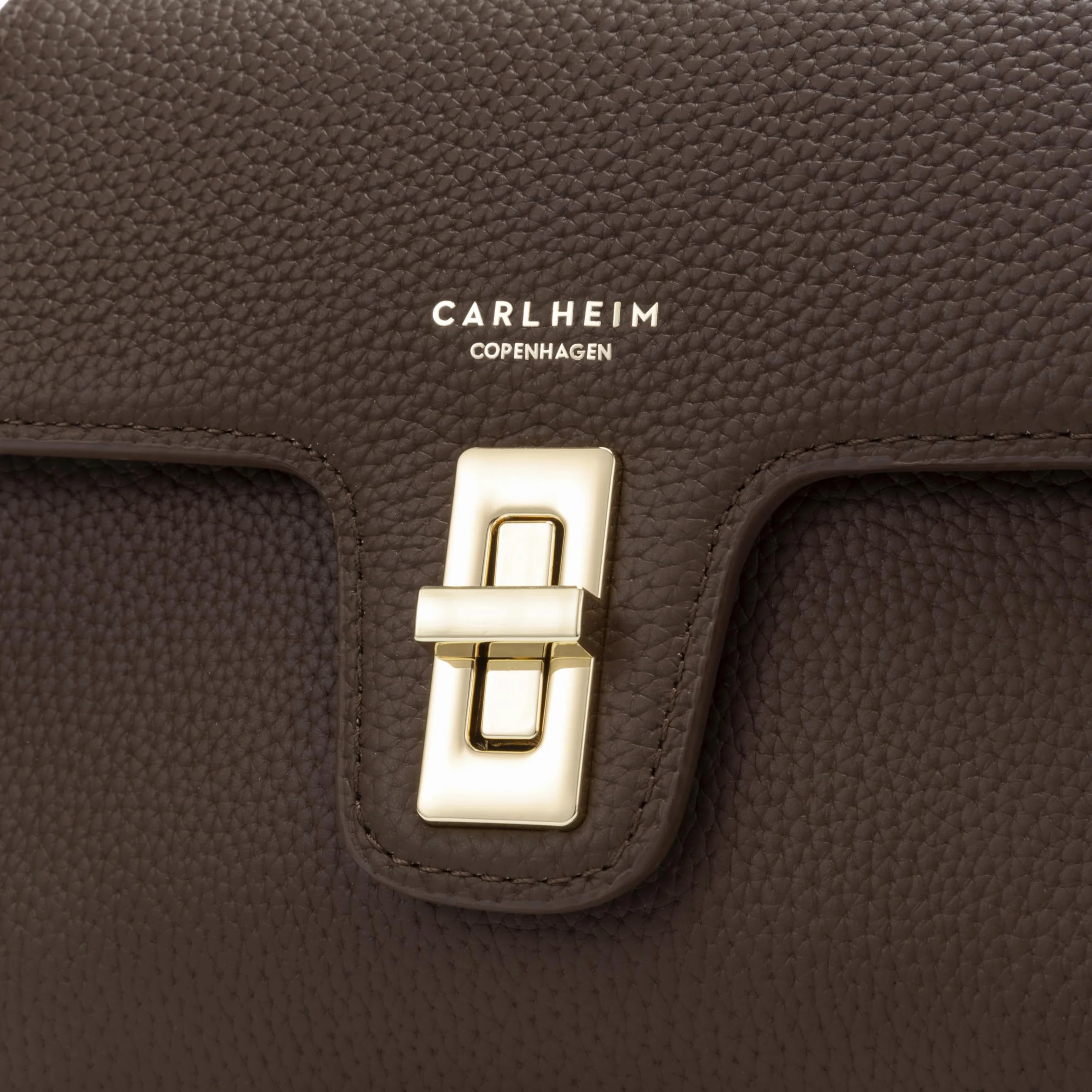 Carlheim, Kolekcja Skagen Genuine Leather Handbag, Chloe Genuine Leather Handbag (Brown), Brązowy, 70AA