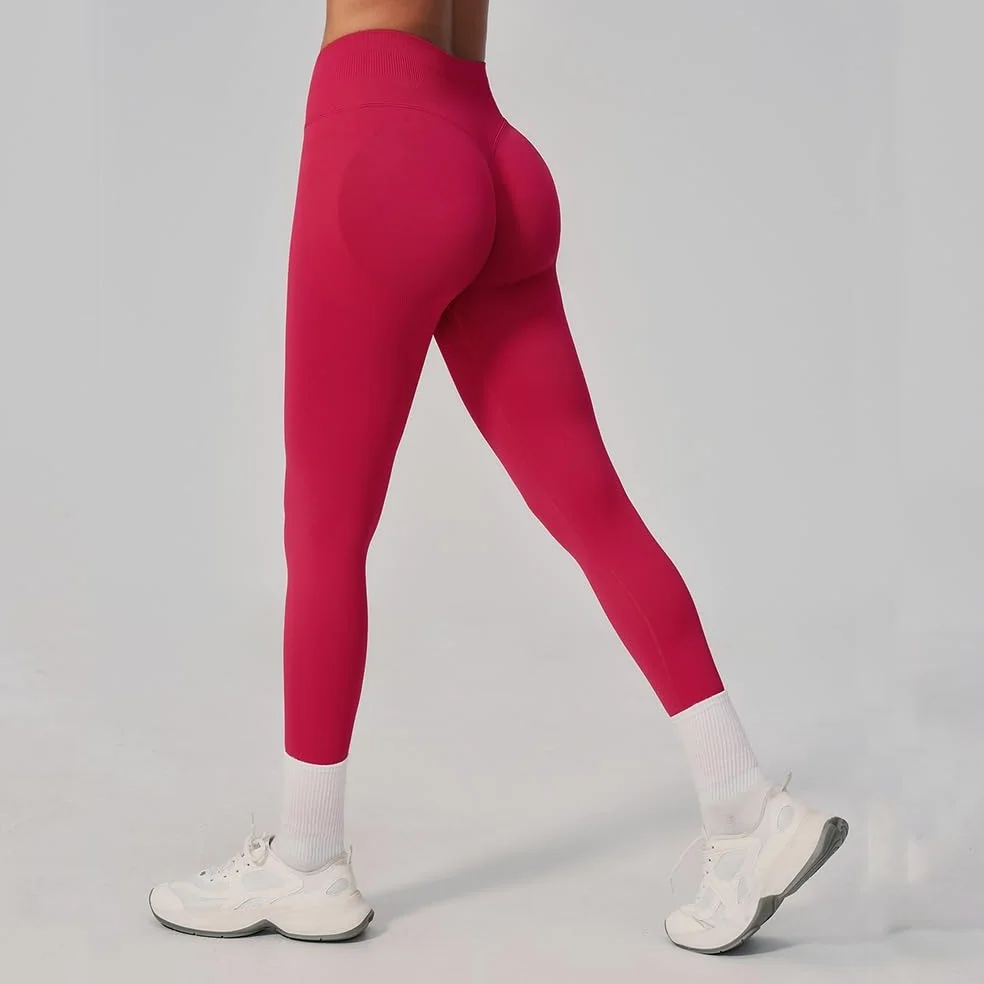DYRBF damskie bezszwowe legginsy do jogi z wysokim stanem, kontrola brzucha, modelujące pośladki, rajstopy do biegania dla kobiet, na siłownię, trening, jazda na rowerze, taniec