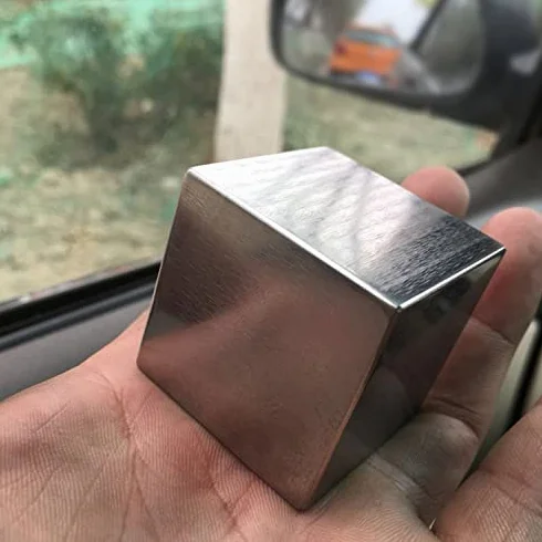 Kostka wolframowa - 15 x 15 x 15 mm metalowy blok do kolekcji elementów naukowych i kreatywnych prezentów DIY