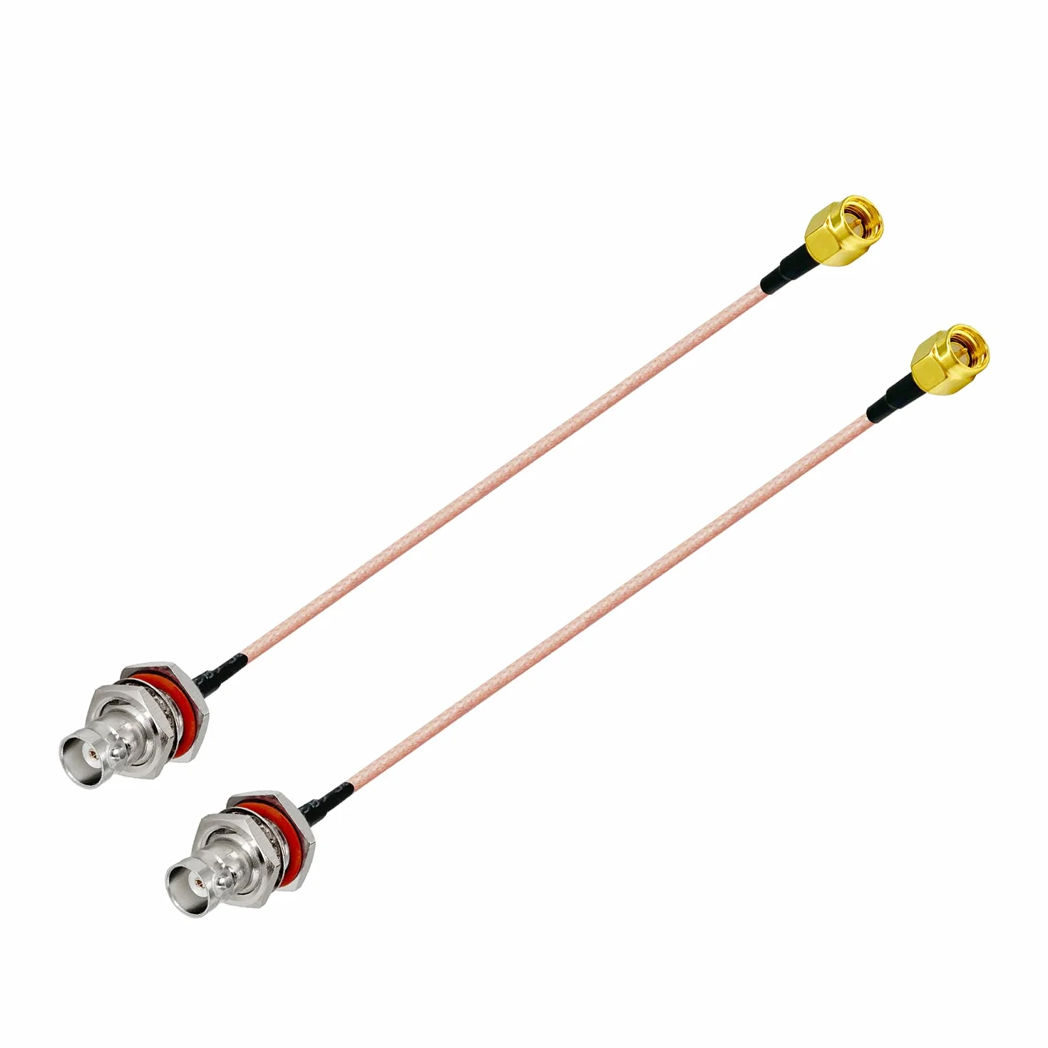 Vecys SMA Męski na BNC Męski Kabel Koncentryczny RF RG316 15 cm / 6 Cali (2 szt.) Do Anten Radiowych Walkie Talkie Ham PC LAN USB Raspberry Pi