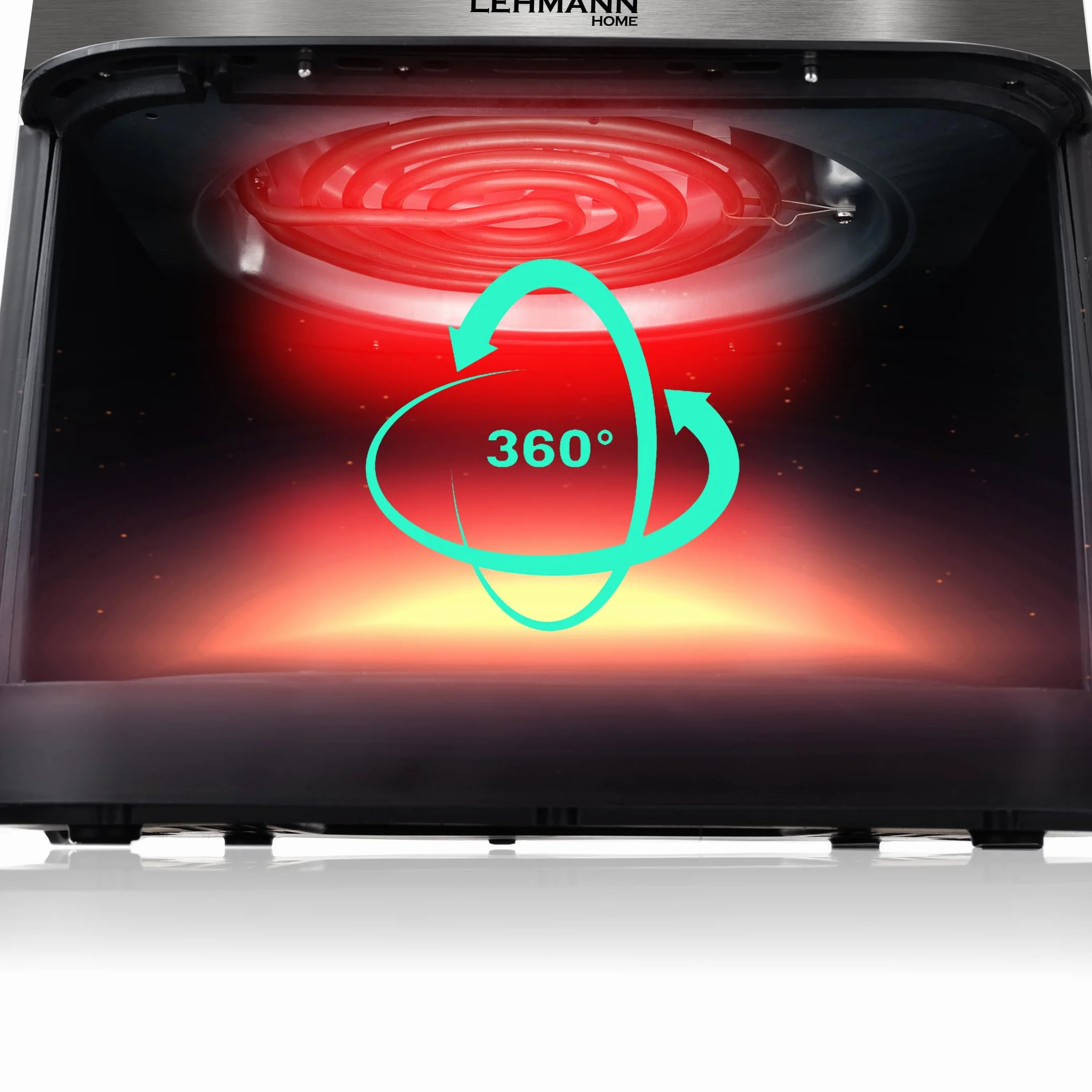 Lehmann Procado Frytkownica beztłuszczowa 8 l 1800 W, Air fryer z cyfrowym ekranem dotykowym LED, frytownica na gorące powietrze regulacja temperatury 76-200°C, timer, zdrowa żywność