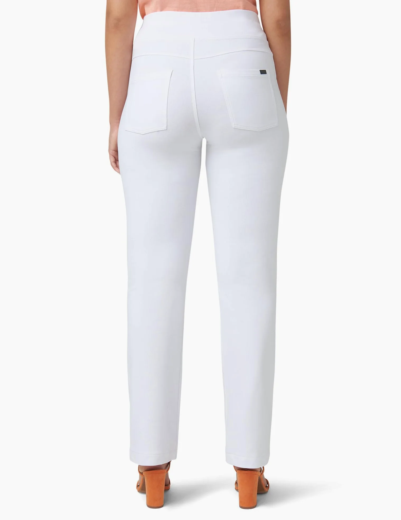 HUE Super Soft Stretch High Rise Straight Leg Denim Leggings, Jeggings With No Side Seams - Leginsy Kobiety
