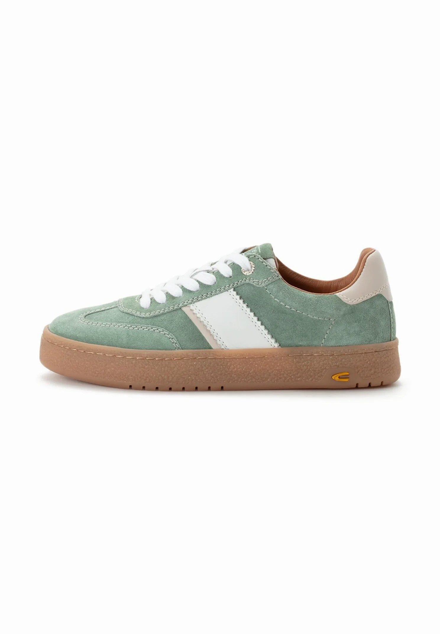 camel active Męskie sneakersy ze skóry welurowej