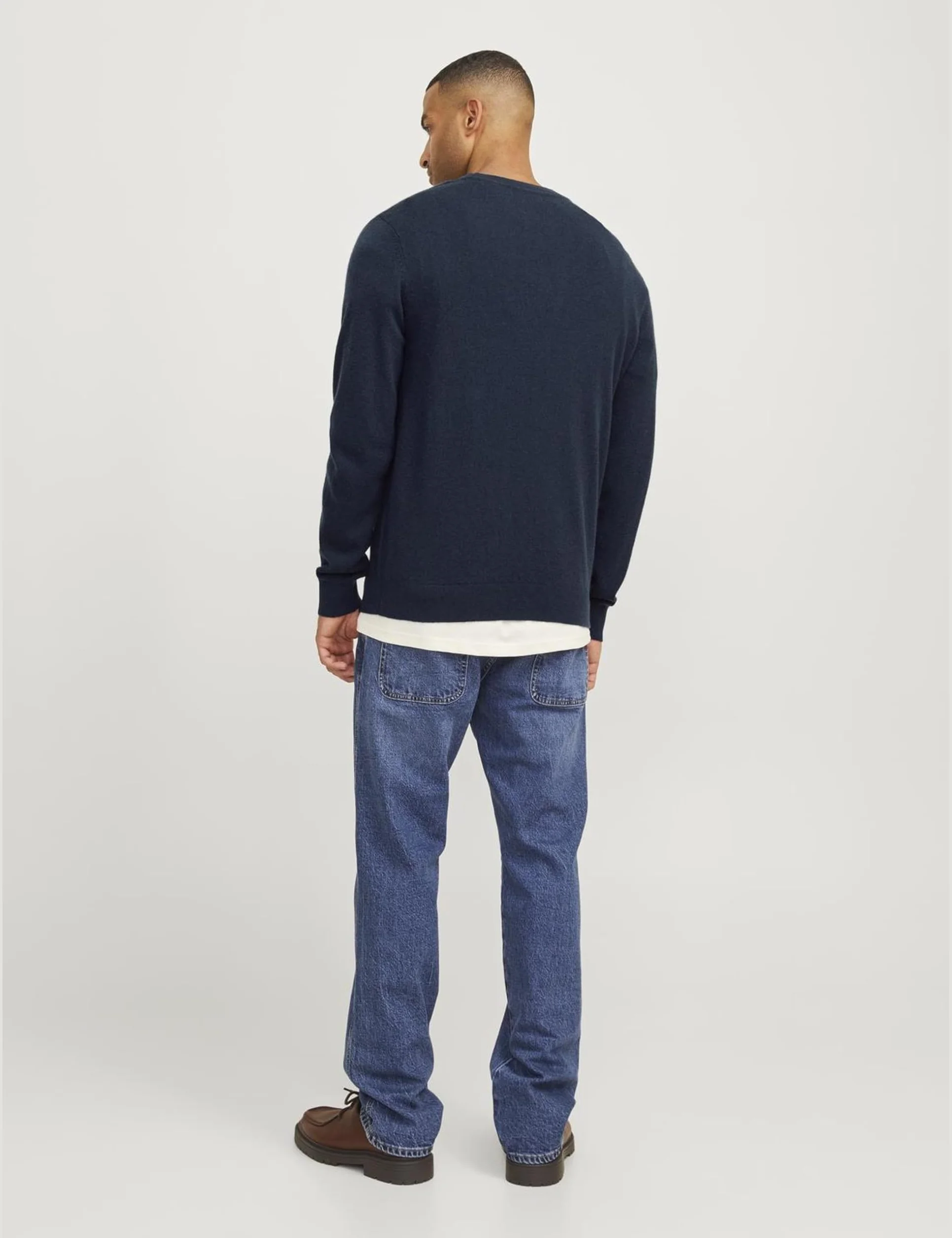 R.d.d. royal denim division Rddbrooks Knit Crew Neck L/S Noos, Salute, M