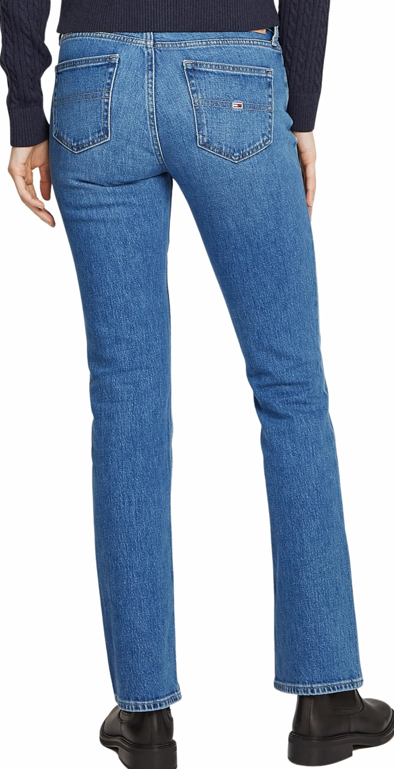 Tommy Hilfiger Damskie buty typu bootcut, Dżinsowa średnia, 24W / 28L