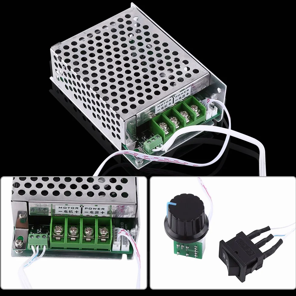 Regulator silnika DC PWM odwracalny 12 V 24 V 36 V 40 A przełącznik regulatora prędkości silnika o wysokiej mocy CCM6Ds-B