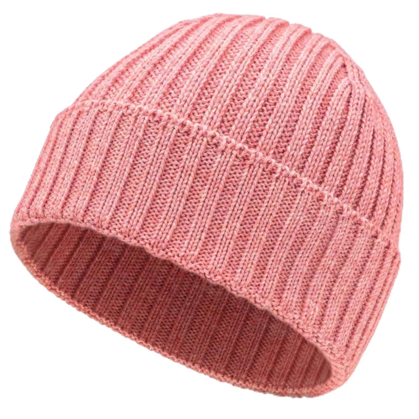 HANSA-FARM miękka damska i męska czapka w 100% z wełny alpaki, w ponad 14 kolorach - wysokiej jakości zimowa czapka z dzianiny / czapka wełniana Beanie, Perlrosa Heather - HF161, jeden rozmiar