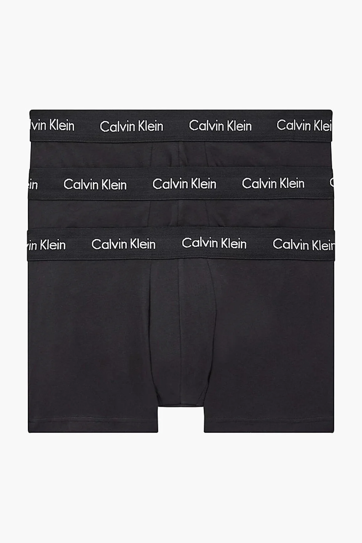 Calvin Klein 3P Low Rise Trunk Bokserki Mężczyźni Czarny L