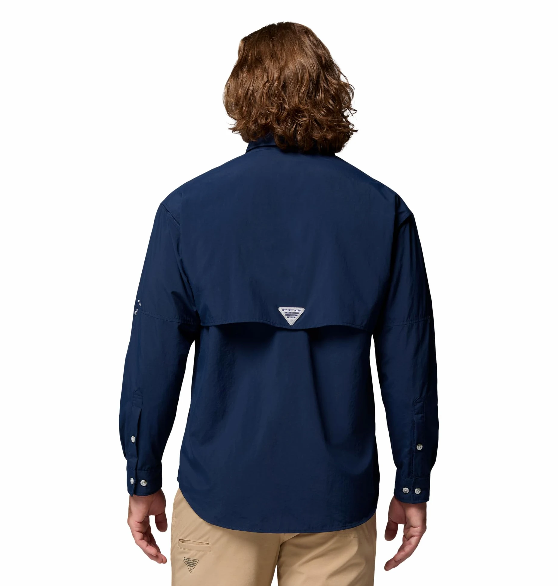Columbia Męska koszula z długim rękawem Bahama 2, koszula z długim rękawem, Collegiate Navy, S