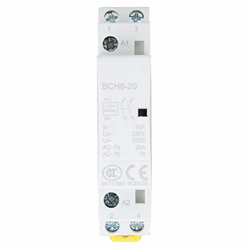 Stycznik AC, 2P 20A Stycznik AC 35mm Montaż na szynie DIN 2NO 24V 220V / 230V (220V / 230V)