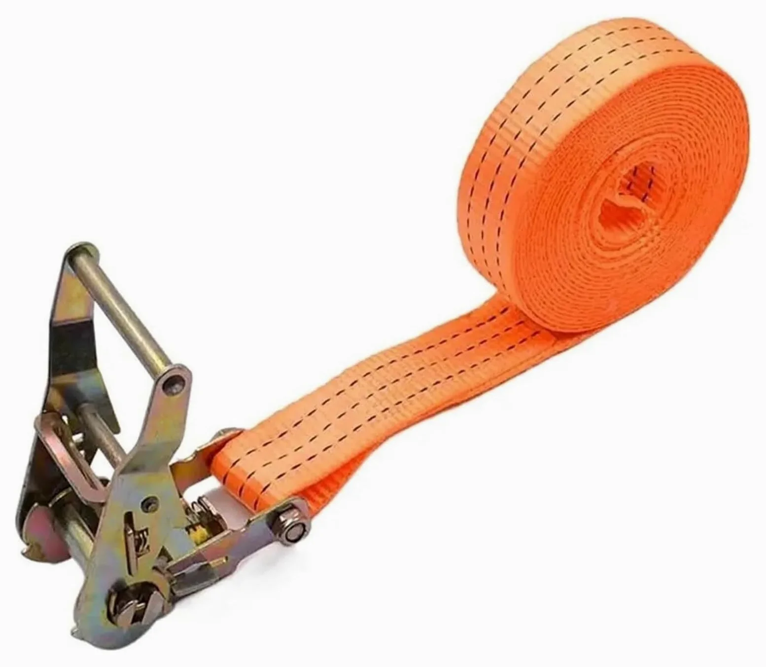 Pas z zapadką i pazurami, przydatny, wytrzymały, 25 38 50 mm * 2 5 10 m, mocowanie części samochodowych, pas napinający, ładunku(ORANGE50MMX10M)