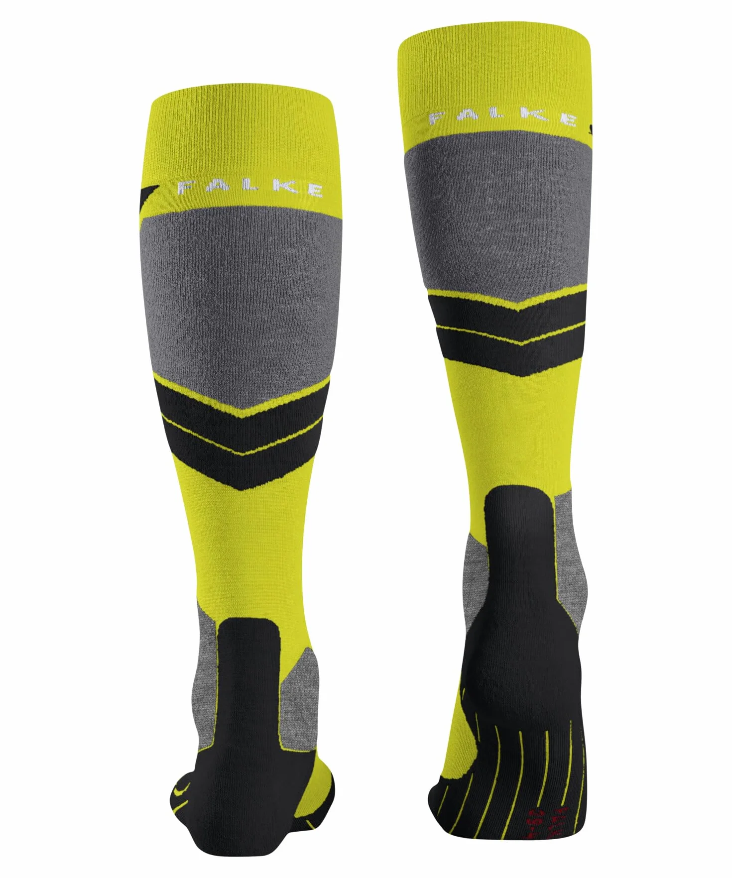 FALKE Kobiety Skarpety narciarskie SK4 Advanced W Kh Wełna ciepłe cienkie 1 Para, Żółty Sulfur 1084-O, 35-36