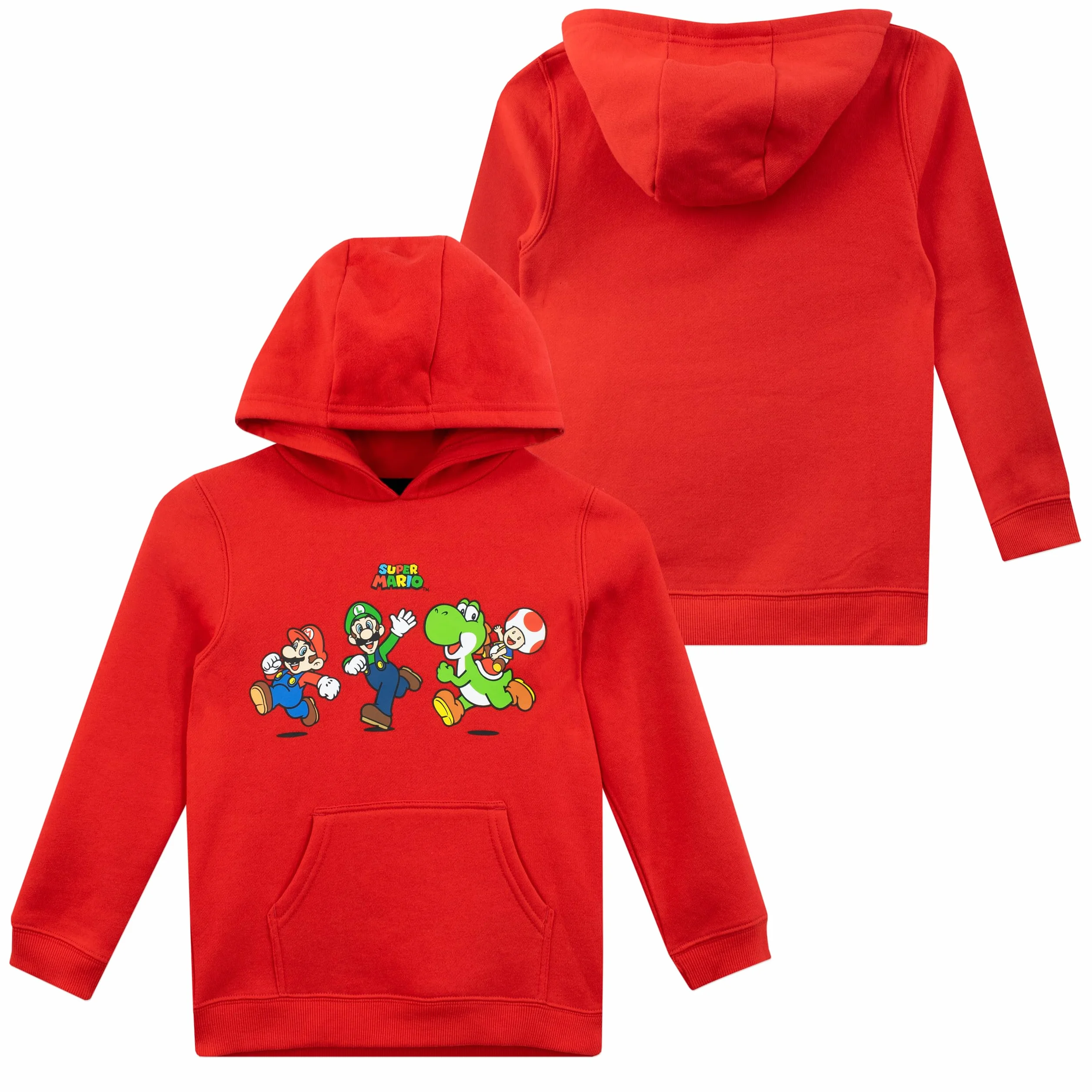 Bluza z kapturem Super Mario | Chłopięca bluza z kapturem Mario i Luigi | Bluzy chłopięce Yoshi | Oficjalne towary Mario