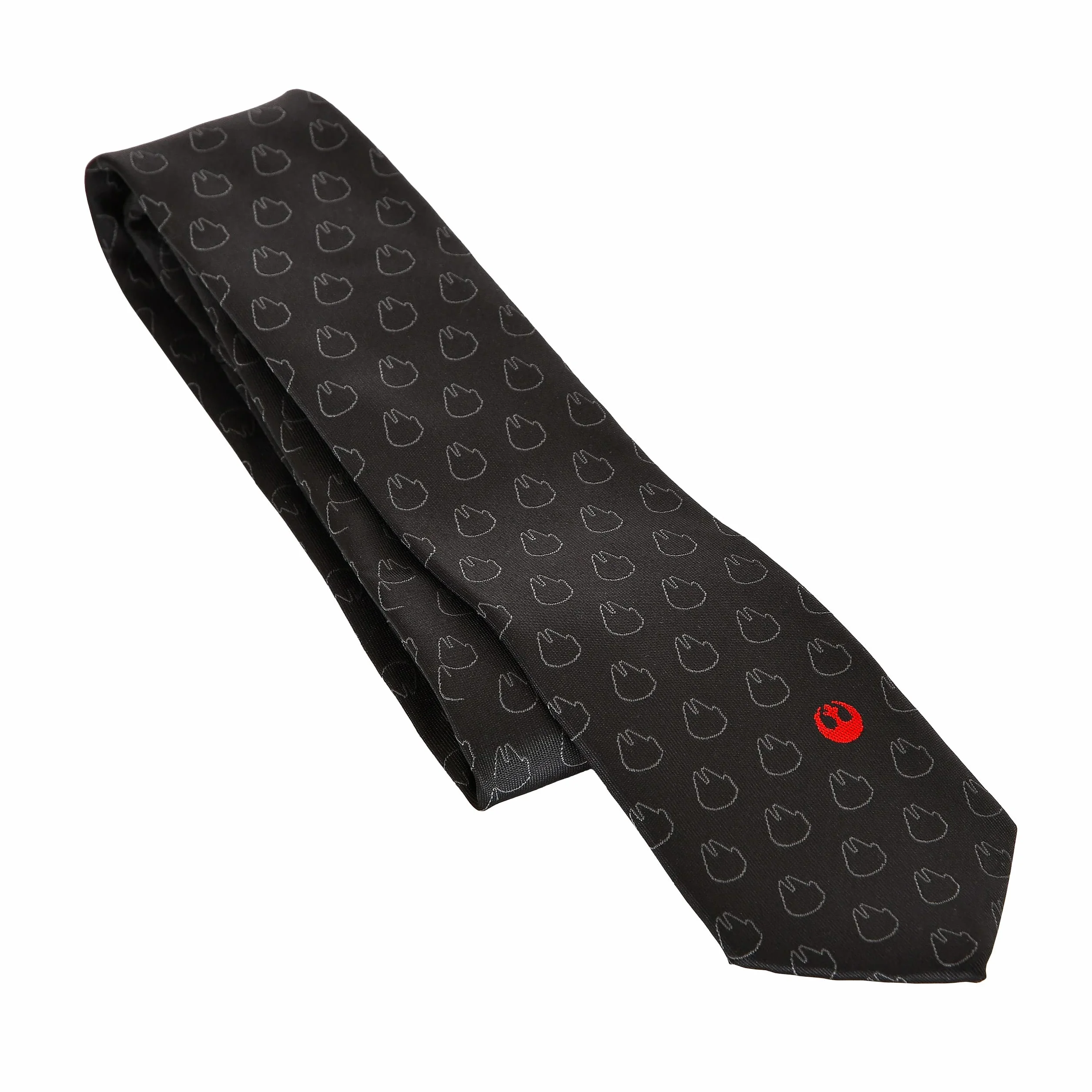 Elbenwald Star Wars krawat w Rebel Alliance wzór dla mężczyzn panie unisex 159 x 7 cm czarny