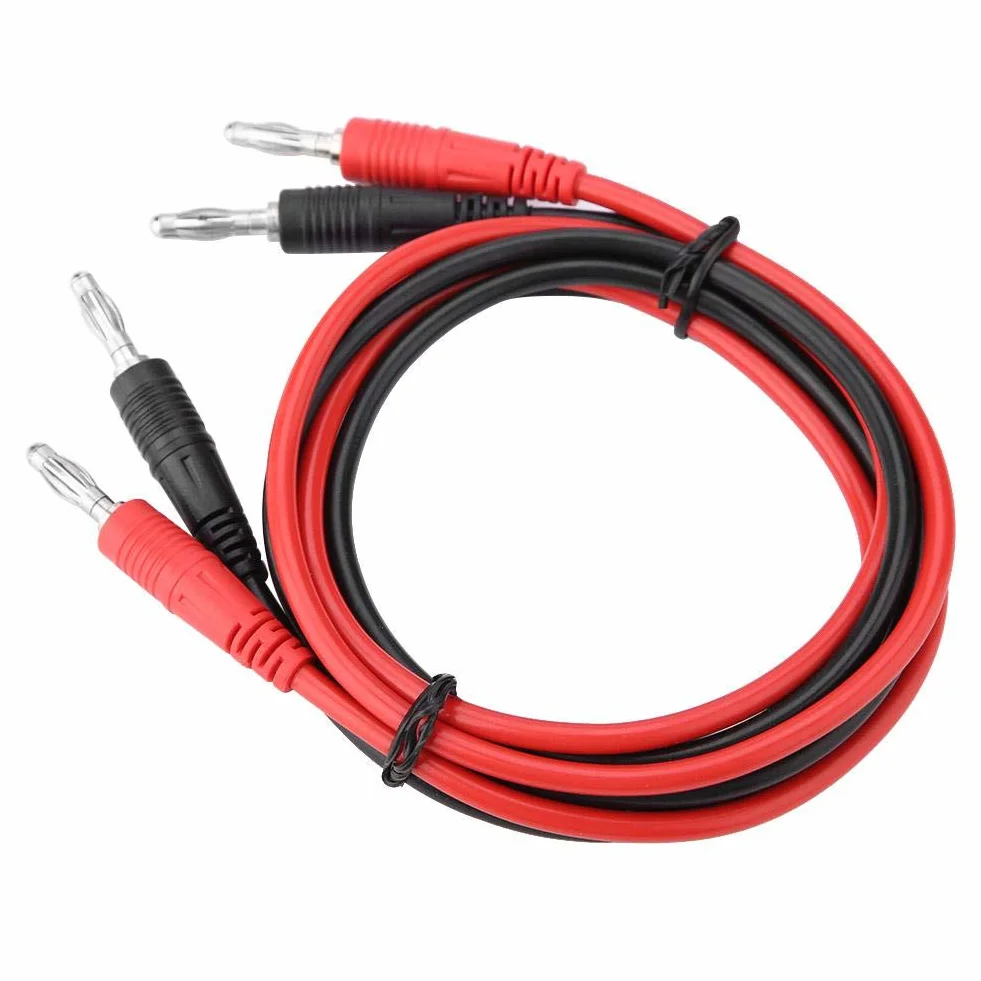 Przewody pomiarowe P1041 2 szt. 4mm wtyczka bananowa do wtyku bananowego kabel testowy multimetr 103cm