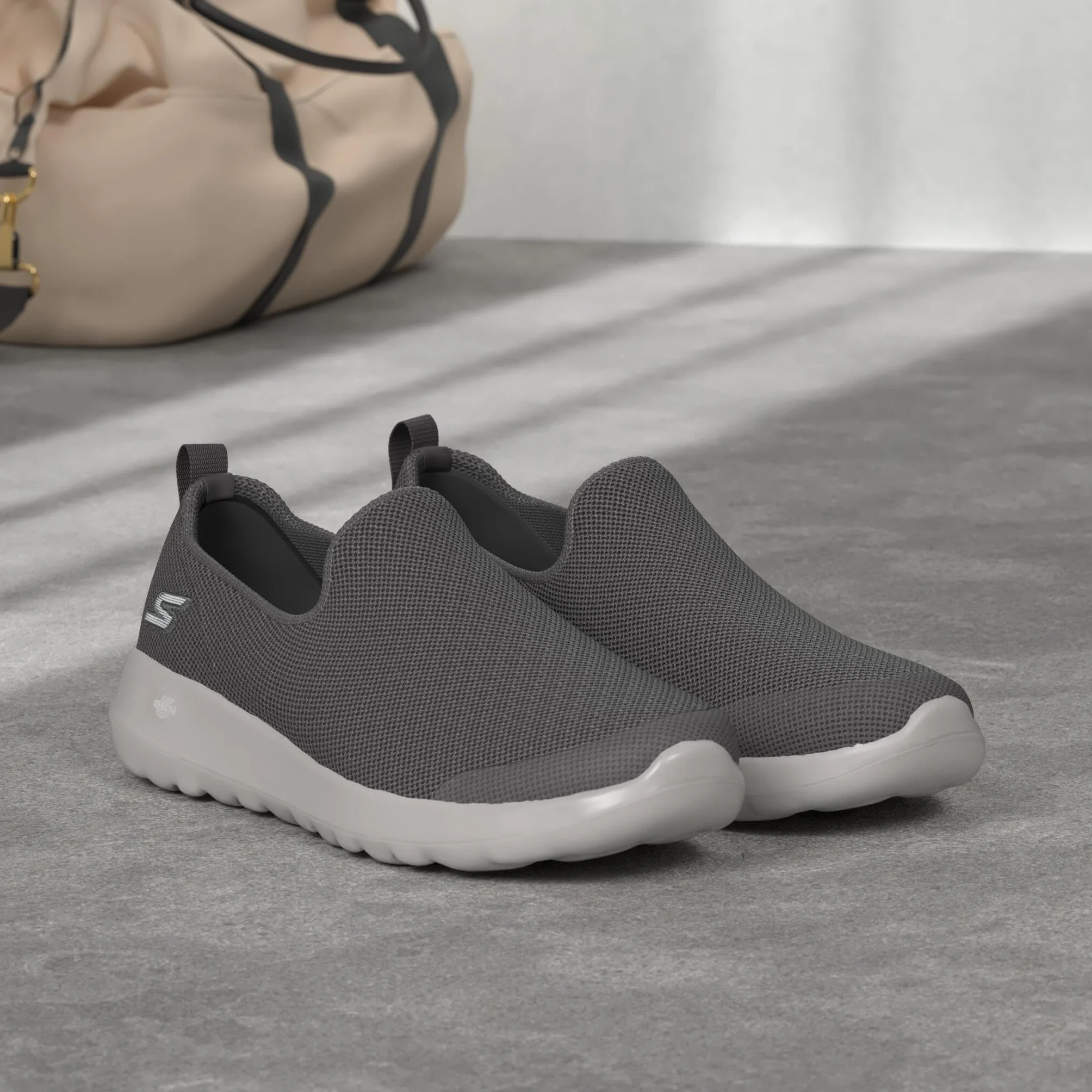 Skechers Męskie buty sportowe Go Walk Max Modulating, Dzianina węglowa, 44 EU