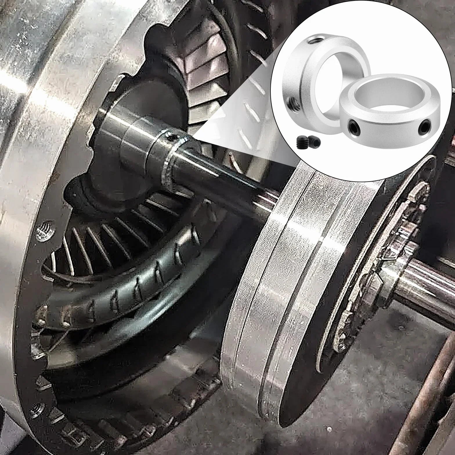 Mbsomnus 5 sztuk pierścieni nastawczych 16 mm pierścień zaciskowy ID 16 mm AD 26 mm szerokość 10 mm pierścienie nastawcze wał do kół Axle przekładni maszyn CNC
