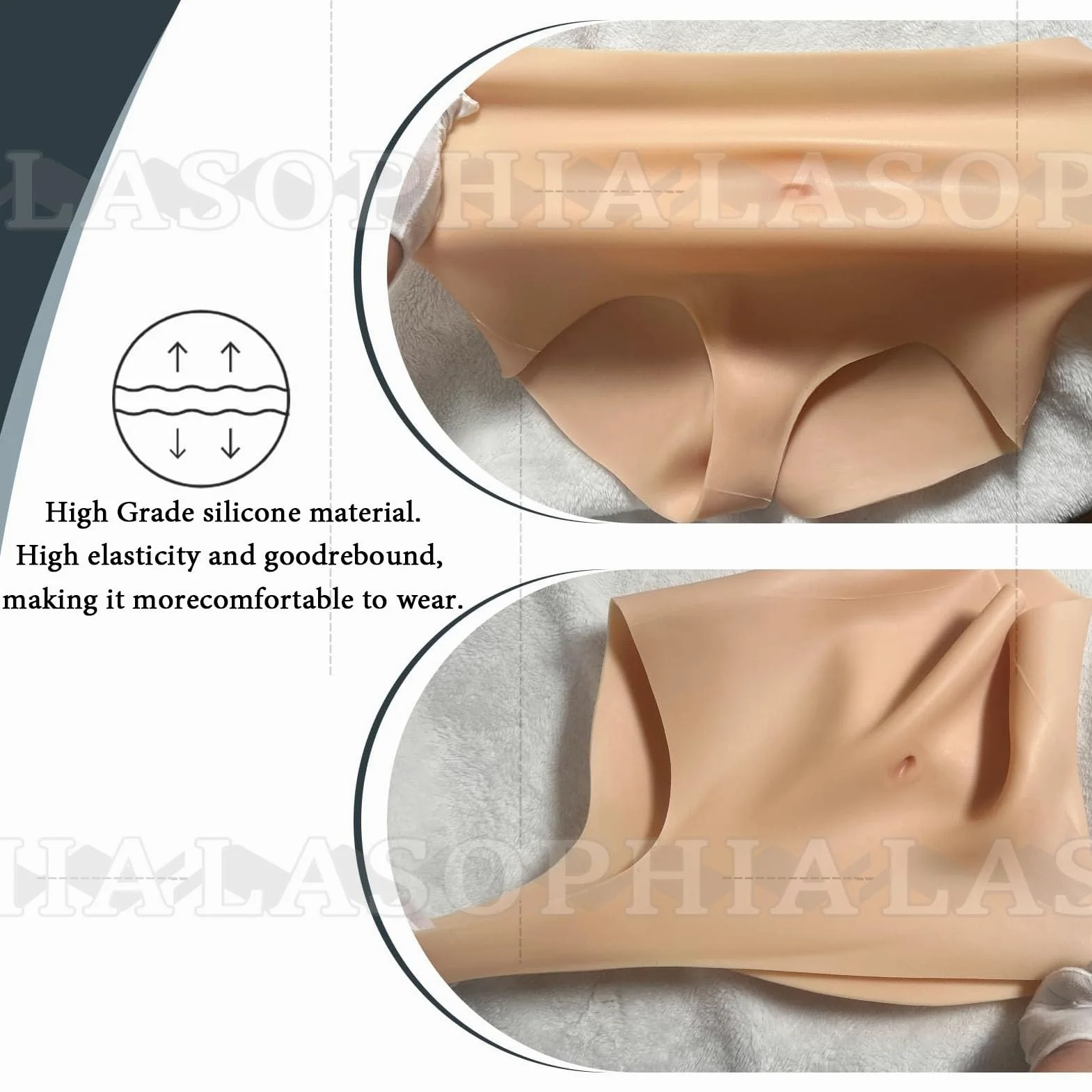 Damskie Silikonowe Majtki Z Wysokim Stanem FałSzywy TyłEk Niewidoczne Bokserki Podnoszenie Hip Enhancer Majtki ModelująCe dla Drag Queen