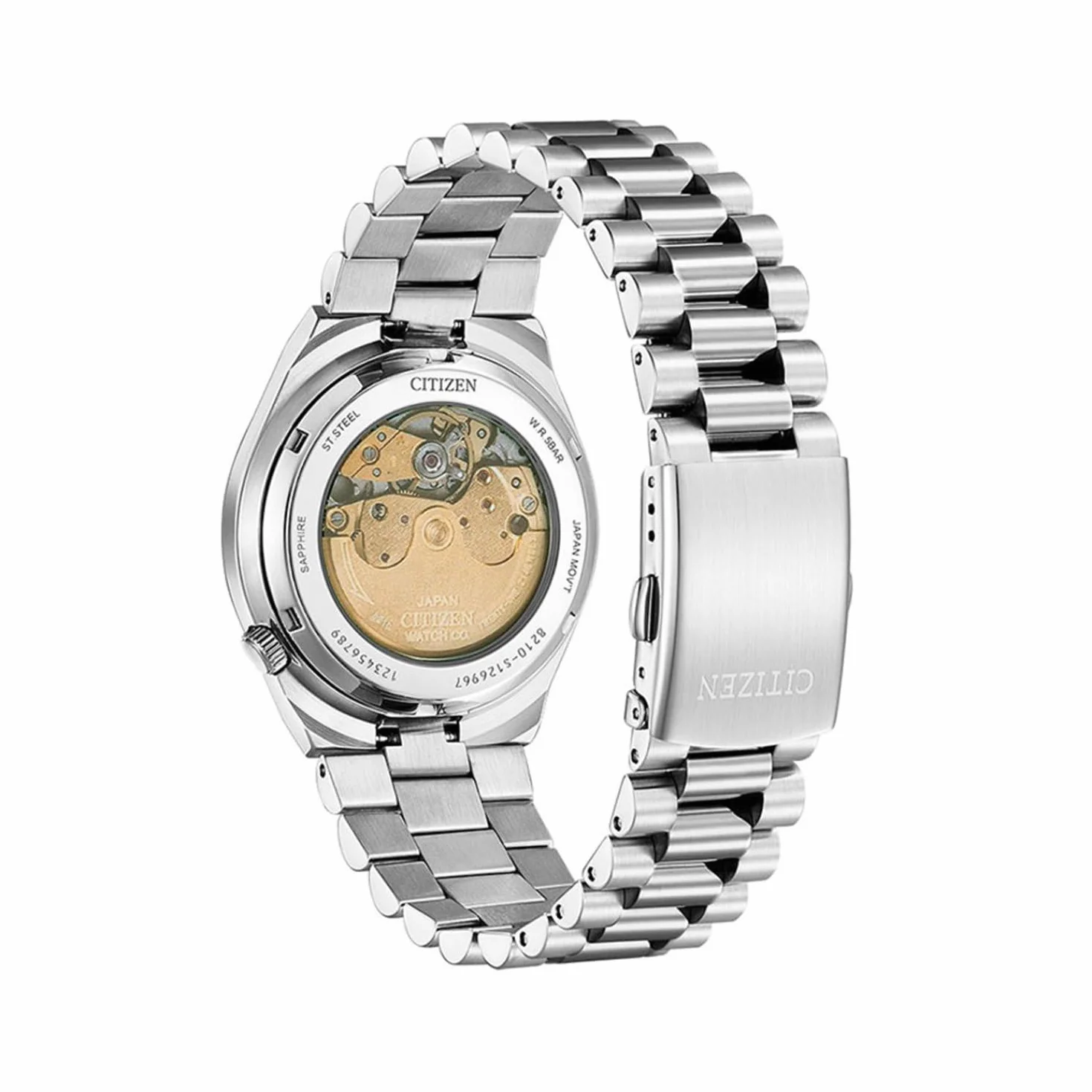 Zegarek automatyczny Citizen NJ0150-81X stal nierdzewna zielony