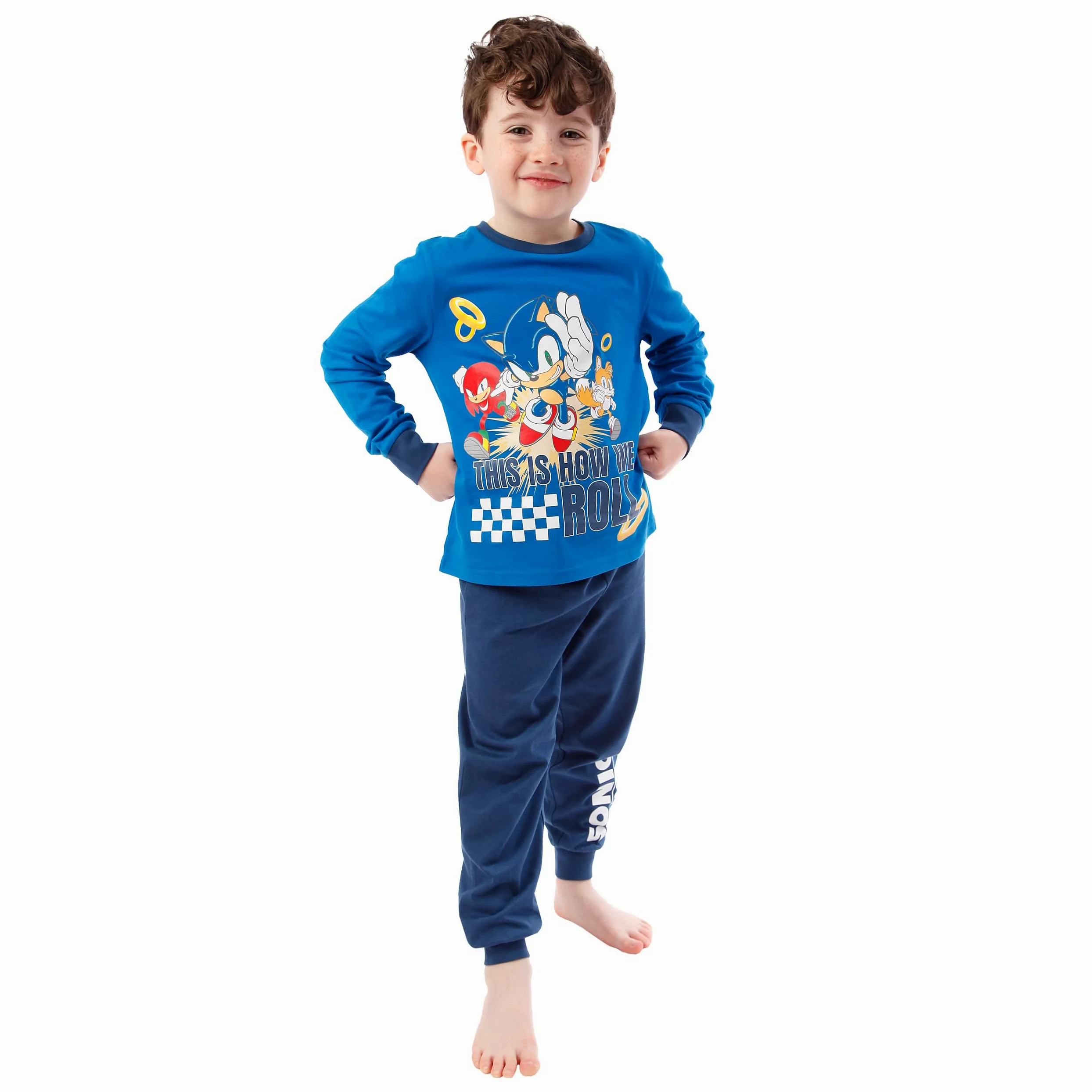 Sonic The Hedgehog Piżamy | Piżamy Sonic dla Chłopców | Knuckles, Tails i Sonic Piżamy dla Chłopców